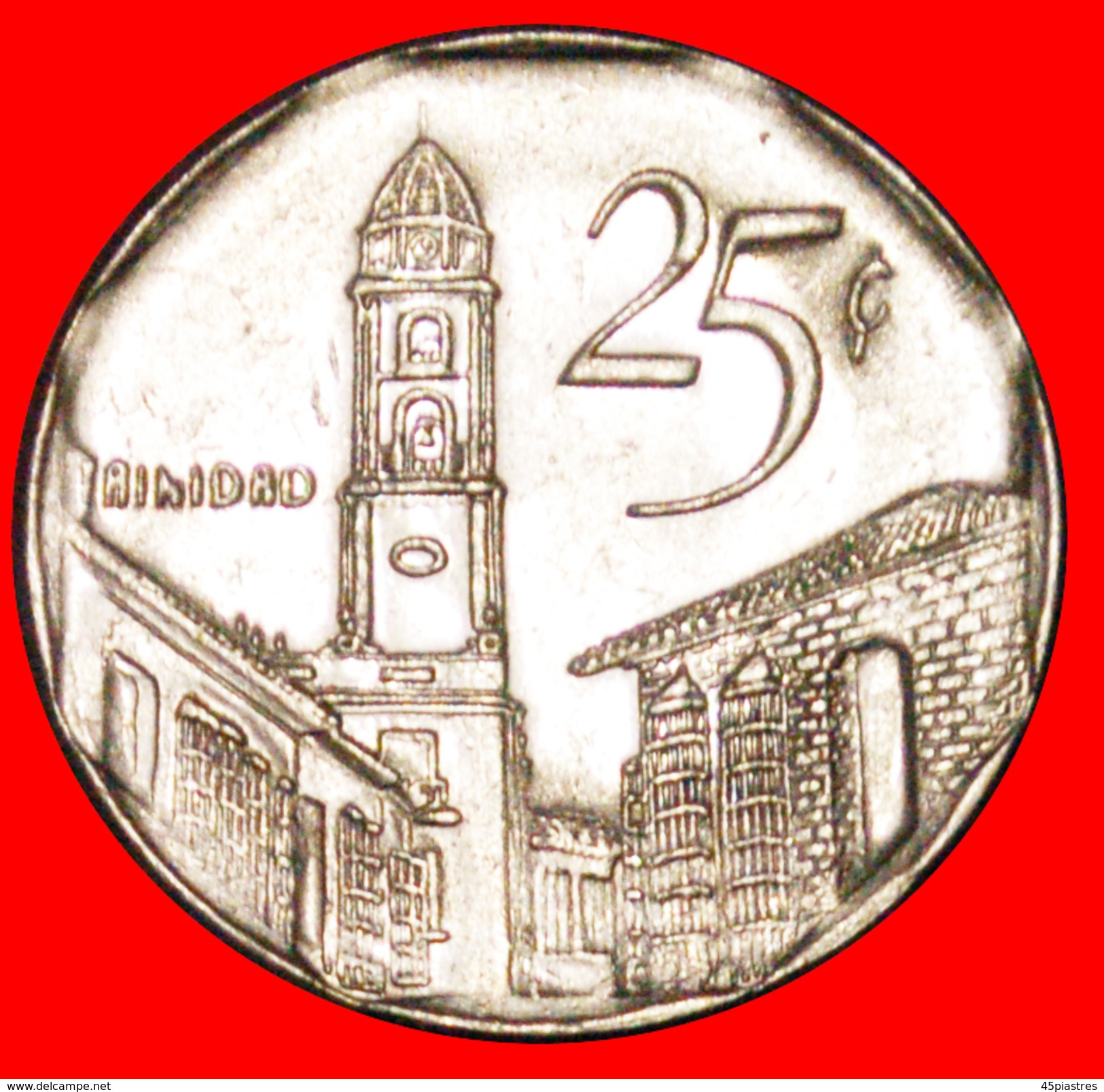 √ TRINIDAD: CUBA ★ 25 CENTAVOS 2003 COIN Alignment ↑↓ CONVERTIBLE PESO MINT LUSTER! LOW START ★ NO RESERVE! - Cuba