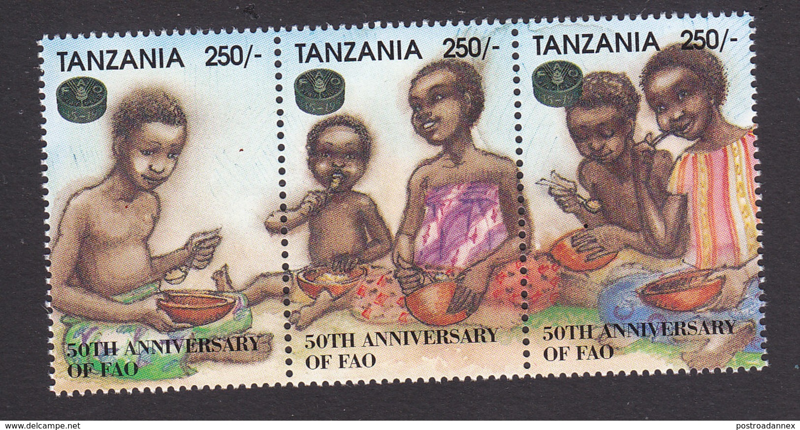 Tanzania, Scott #1344, Mint Never Hinged, FAO, 50th Anniversary, Issued 1995 - Tanzania (1964-...)