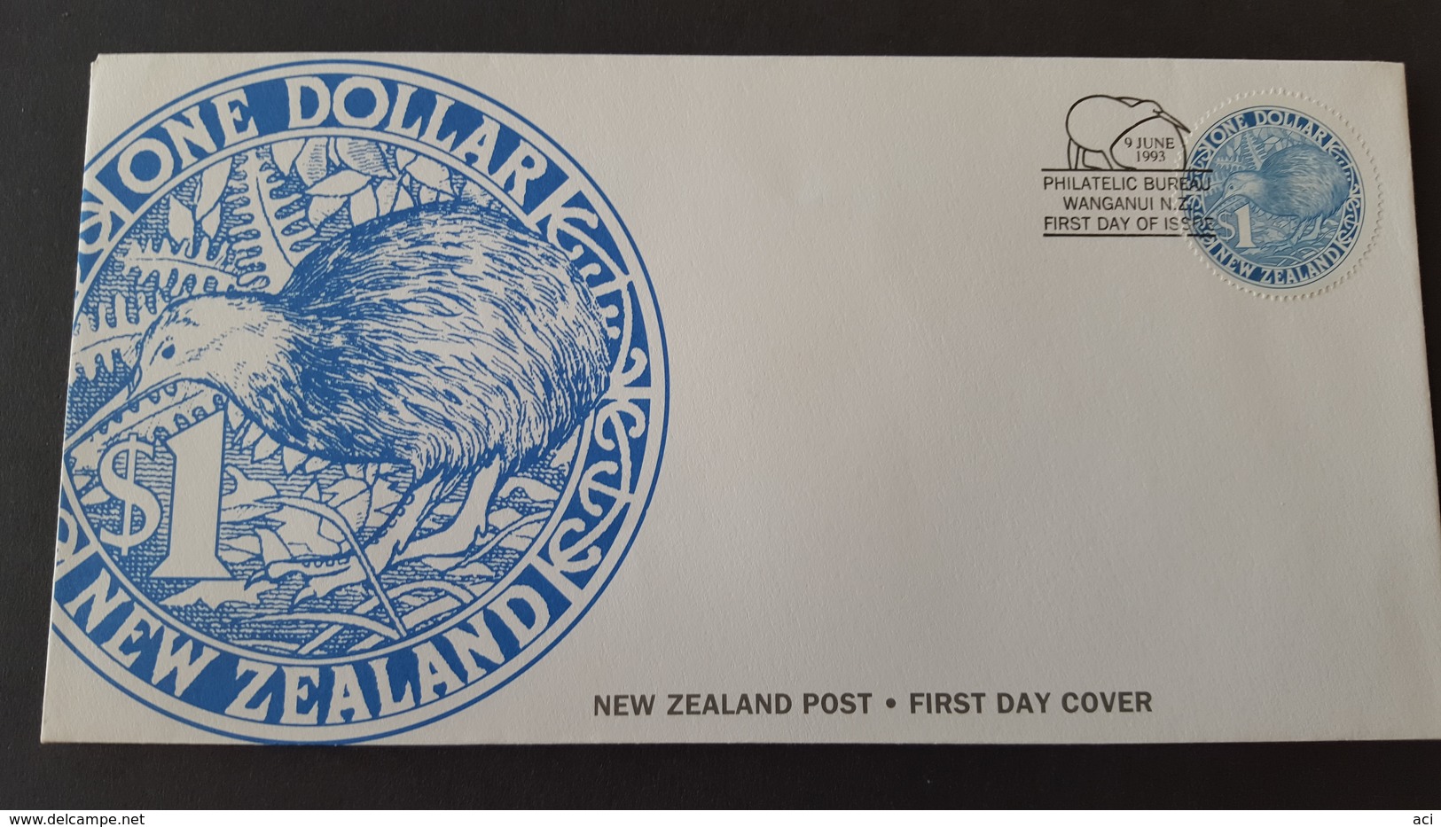 New Zealand 1993 Blue Kiwi FDC - FDC