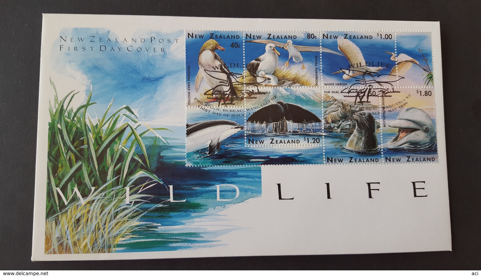 New Zealand 1996 Wildlife Block FDC - FDC