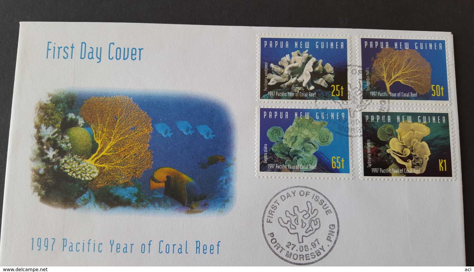 Papua New Guinea 1997 Pacific Year Of Coral Reef FDC - Papua New Guinea