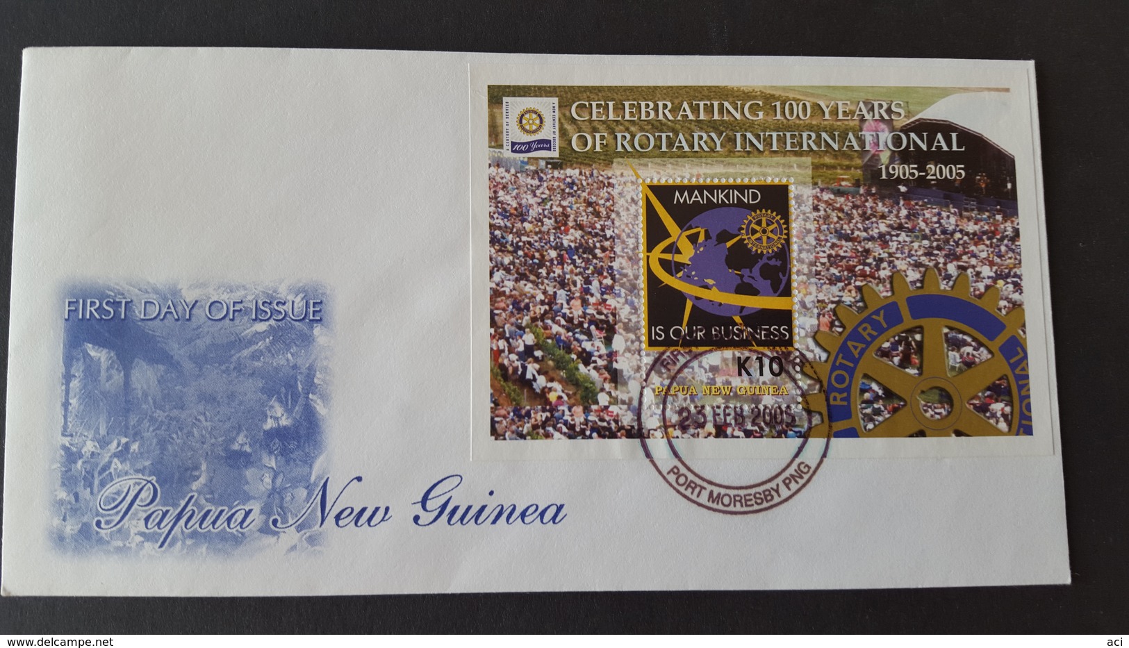 Papua New Guinea 2005 100 Years Of Rotary FDC - Papua New Guinea