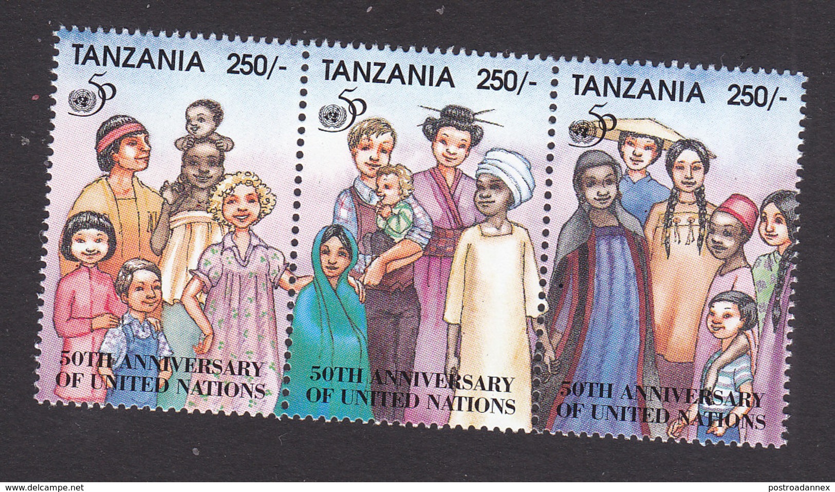 Tanzania, Scott #1357, Mint Never Hinged, 50th Anniversary Of UN, Issued 1995 - Tanzania (1964-...)