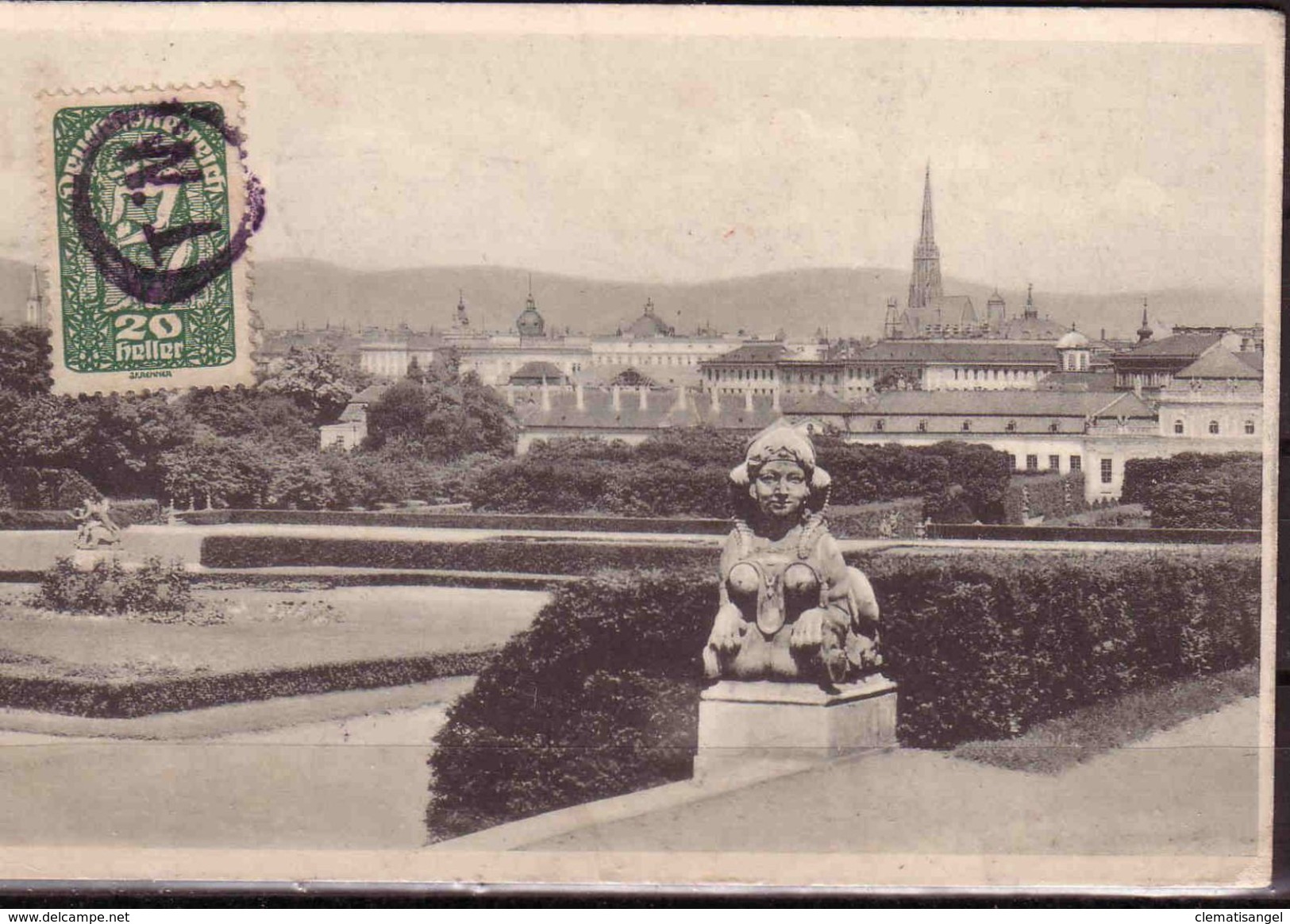 189f * WIEN * IM BELVEDERE GARTEN * 1919 **!! - Belvedere