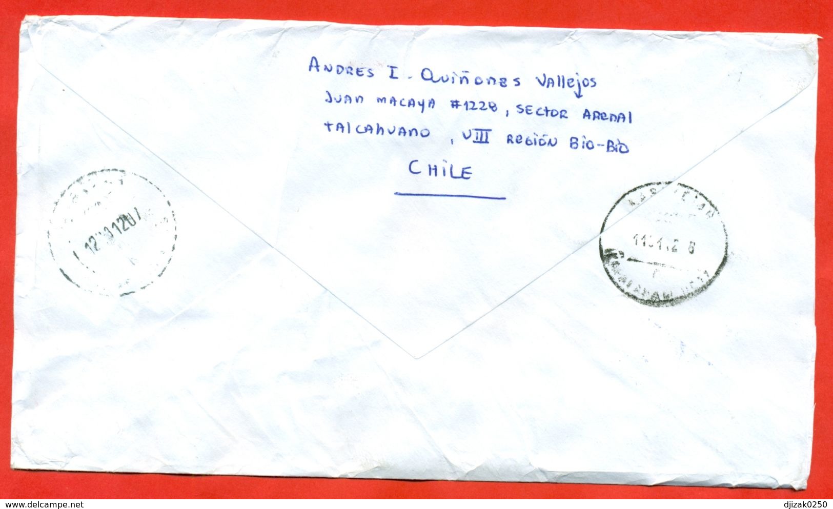 Chile 2011.Envelope Passed The Mail. - Chile