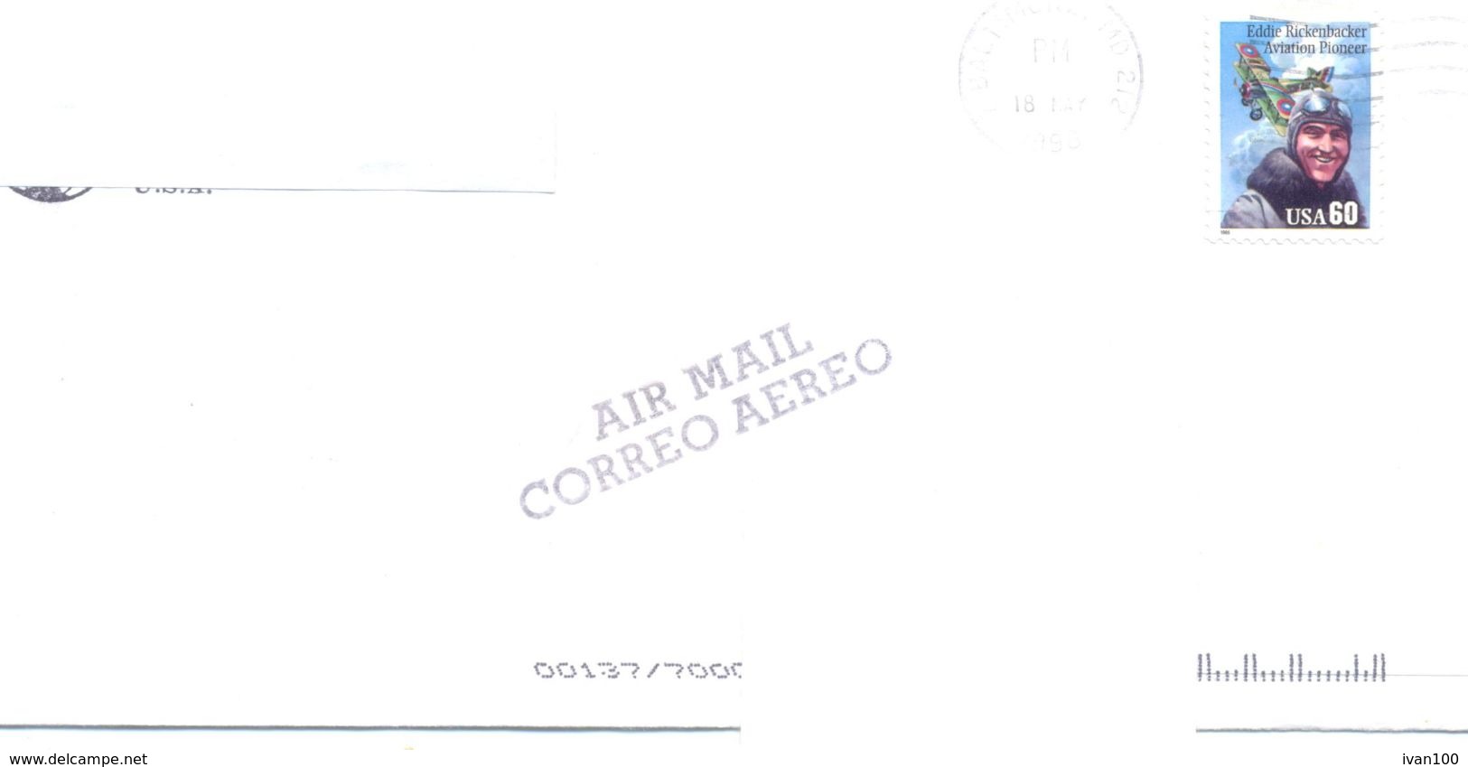 1998. USA, The Letter Sent By Air-mail Post To Moldova - Covers & Documents