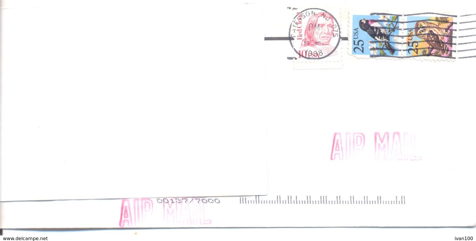 1998. USA, The Letter Sent By Air-mail Post To Moldova - Cartas & Documentos