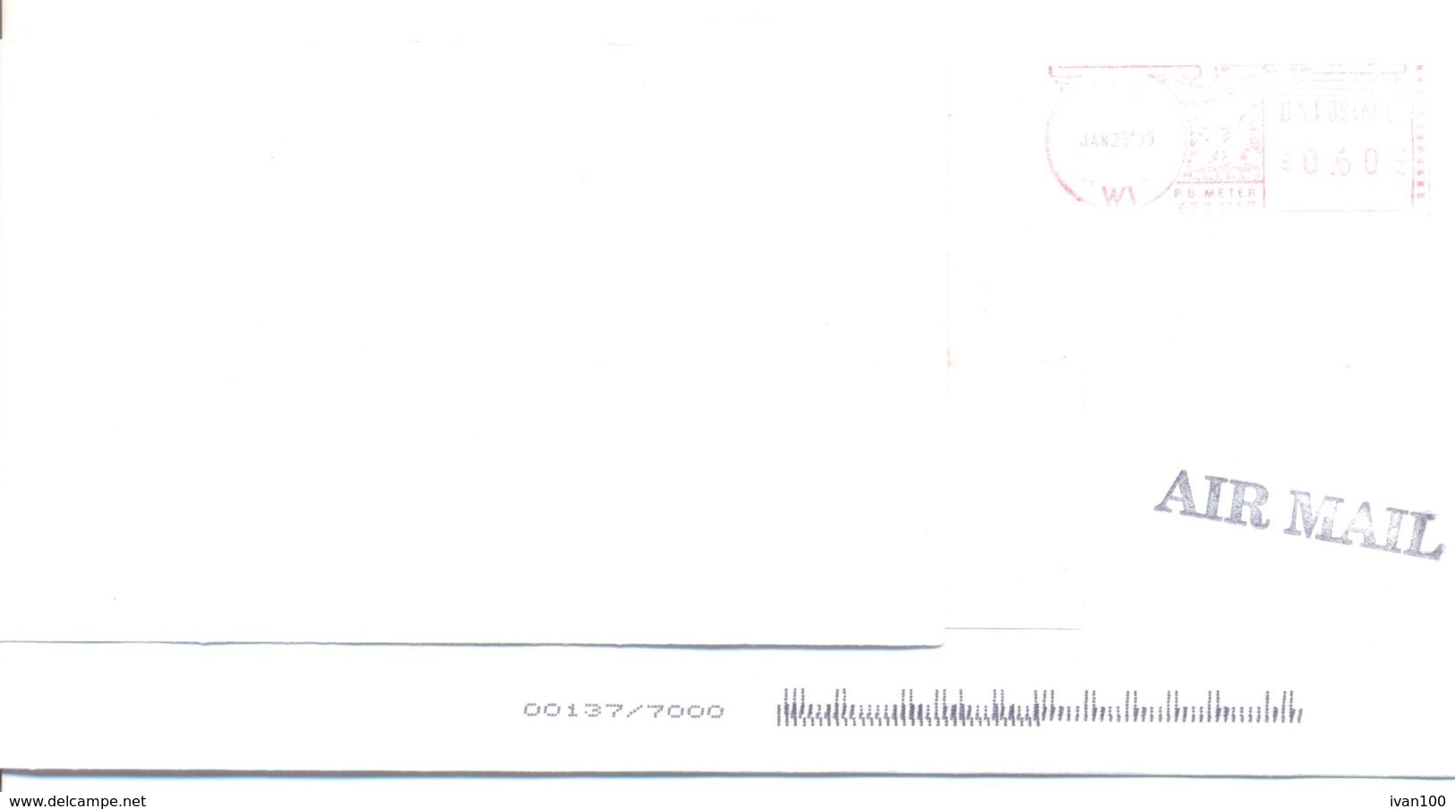 1999. USA, The Letter Sent By Air-mail Post To Moldova - Storia Postale