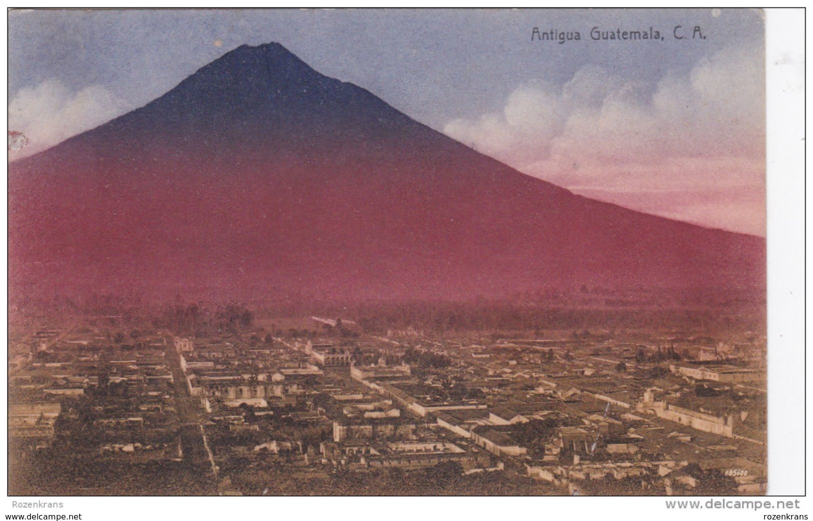 Antigua Guatemala Volcán De Agua Volcano Vulkaan Volcan Vulcano  UNESCO World Heritage Site - Guatemala