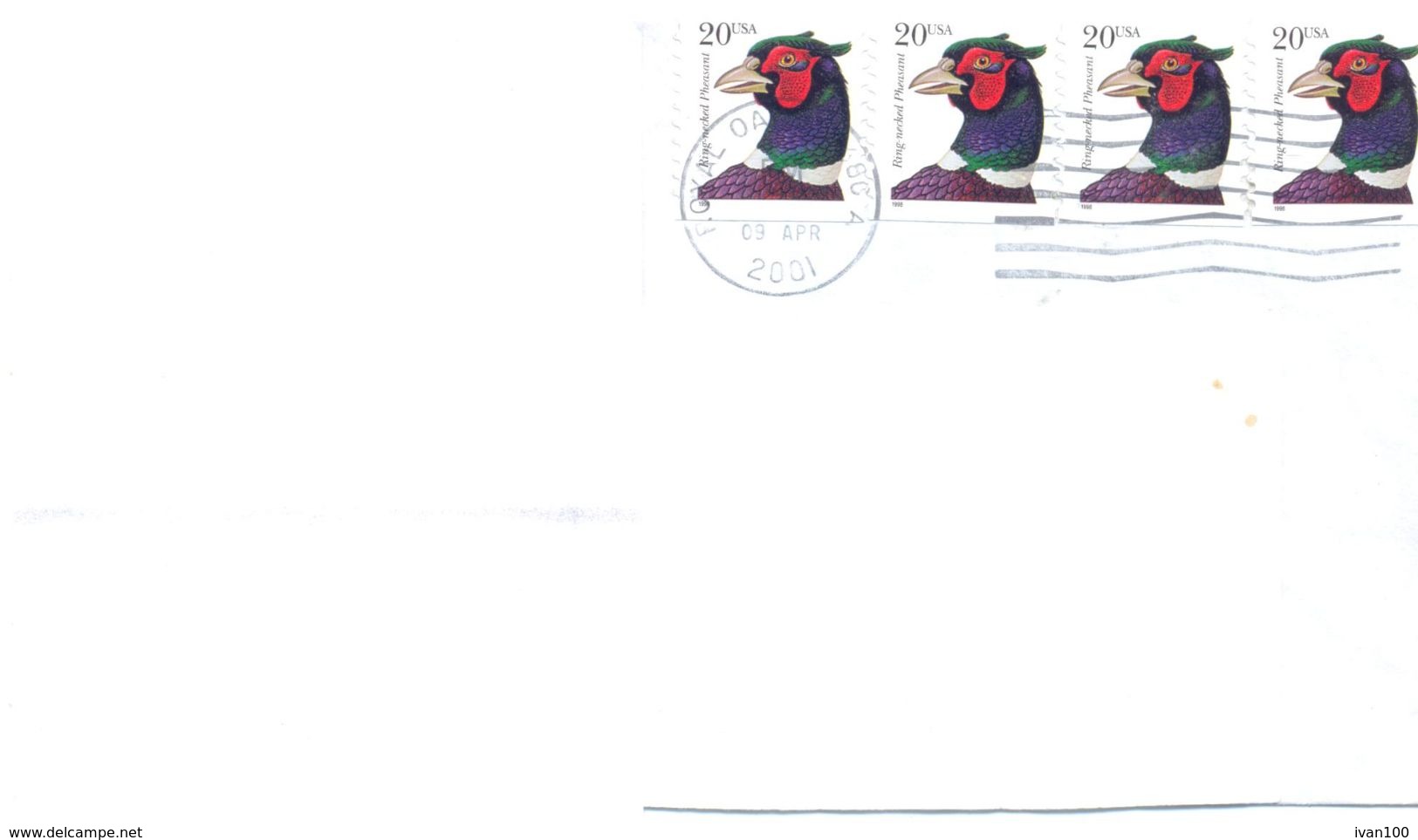 2001. USA, The Letter Sent By Air-mail Post To Moldova - Covers & Documents