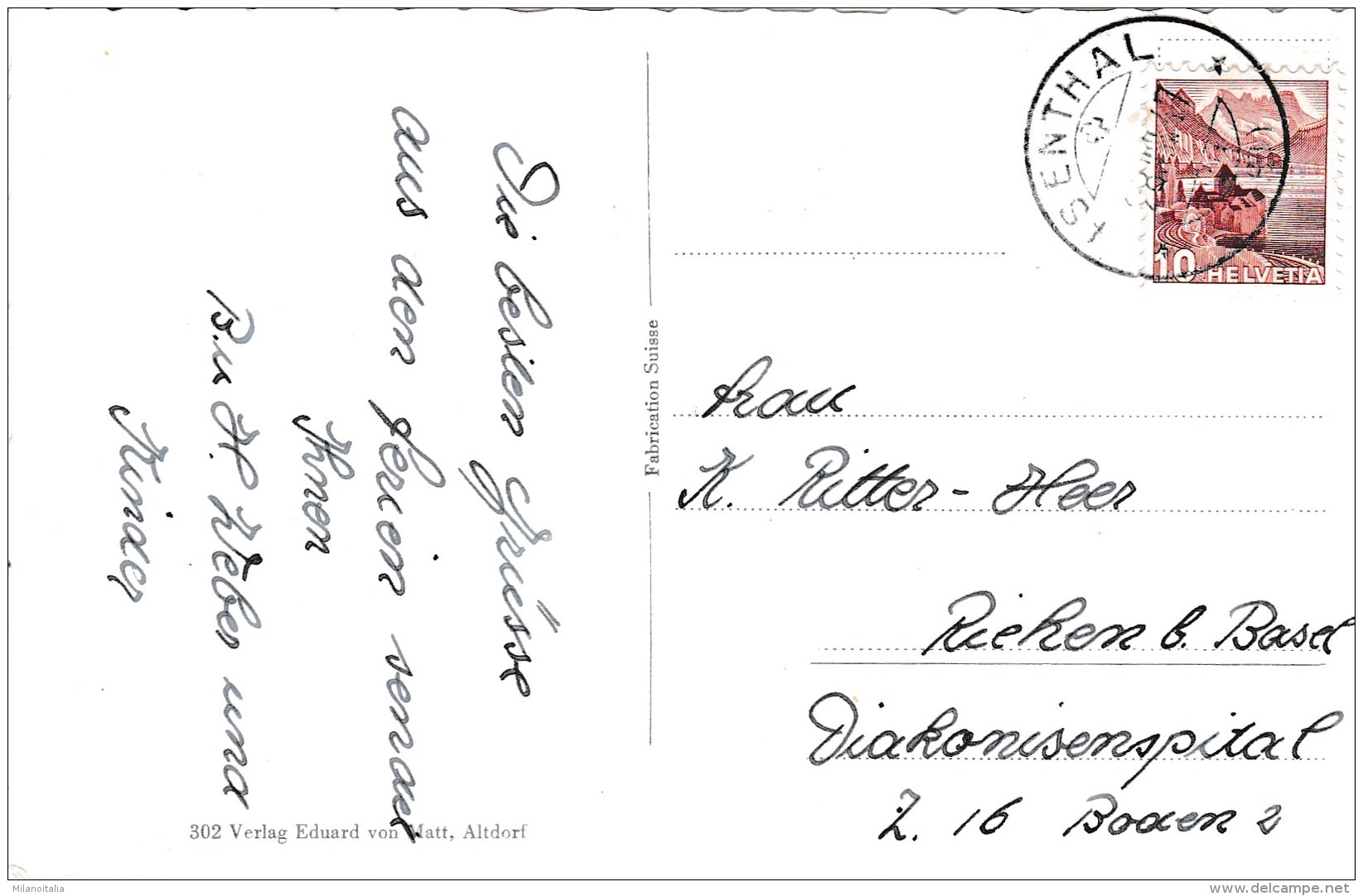 Isenthal Mit Rophaien (302) * 28. 8. 1947 - Isenthal