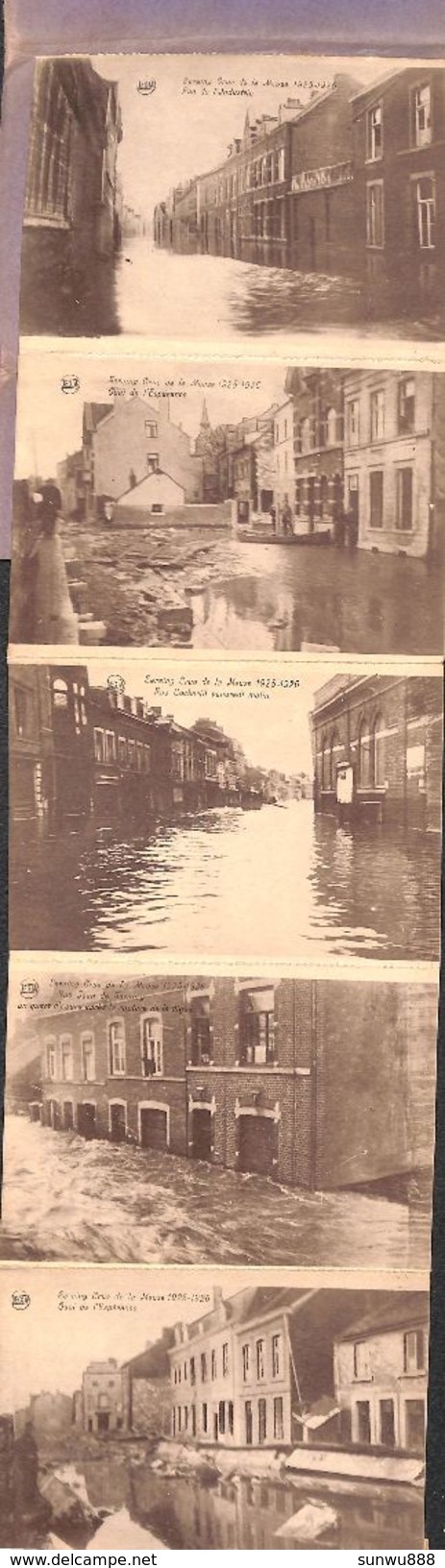 Carnet Complet Inondations De 1925- 1926 - Seraing