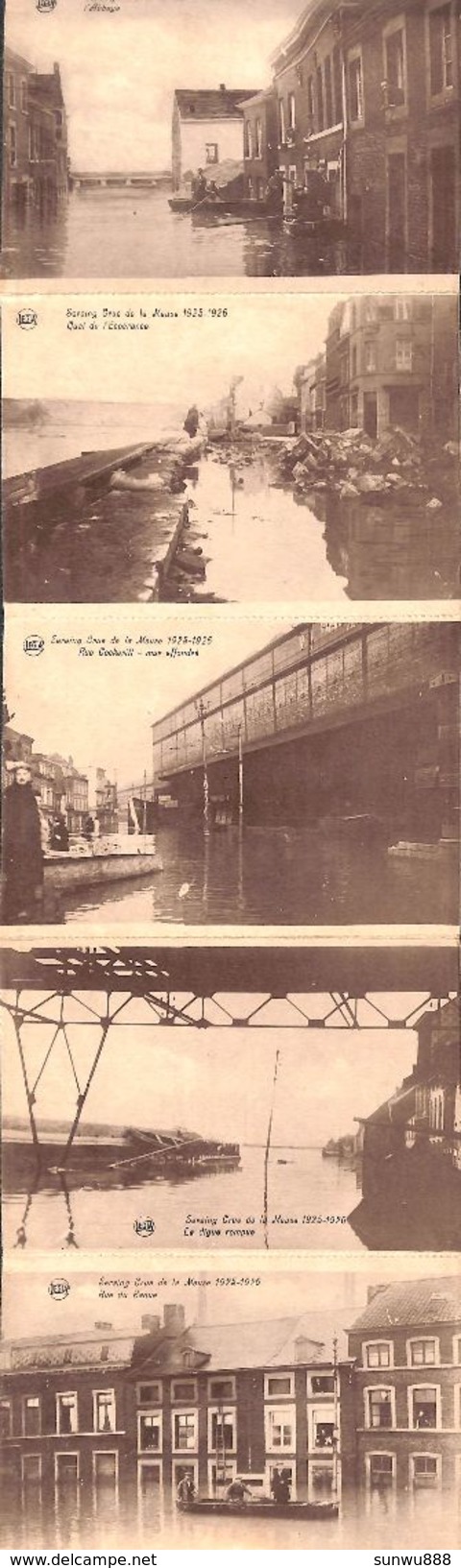 Carnet Complet Inondations De 1925- 1926 - Seraing