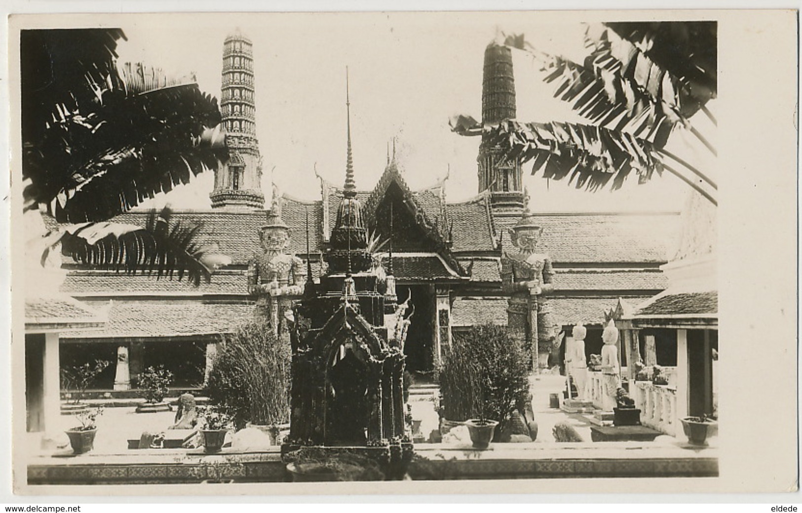 Real Photo Siamese Temple P. Used To Sweden - Thaïlande