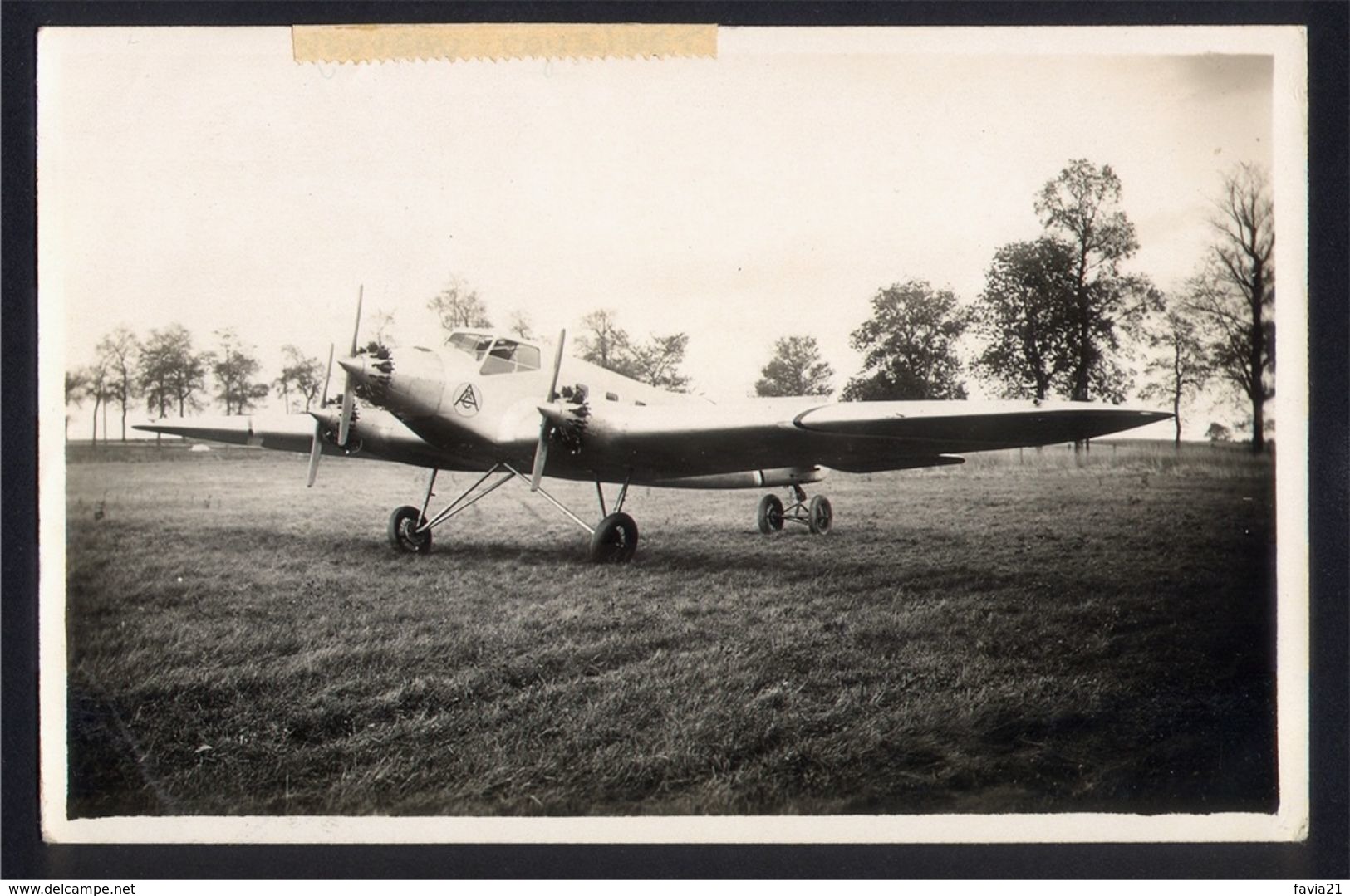 CPA AVIATION -   Carte Photo ANDRE - COUZINET Type 30 Au Sol - MERMOZ - ....-1914: Précurseurs