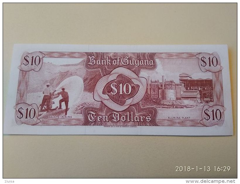 10 Dollars 1989 - Guyana