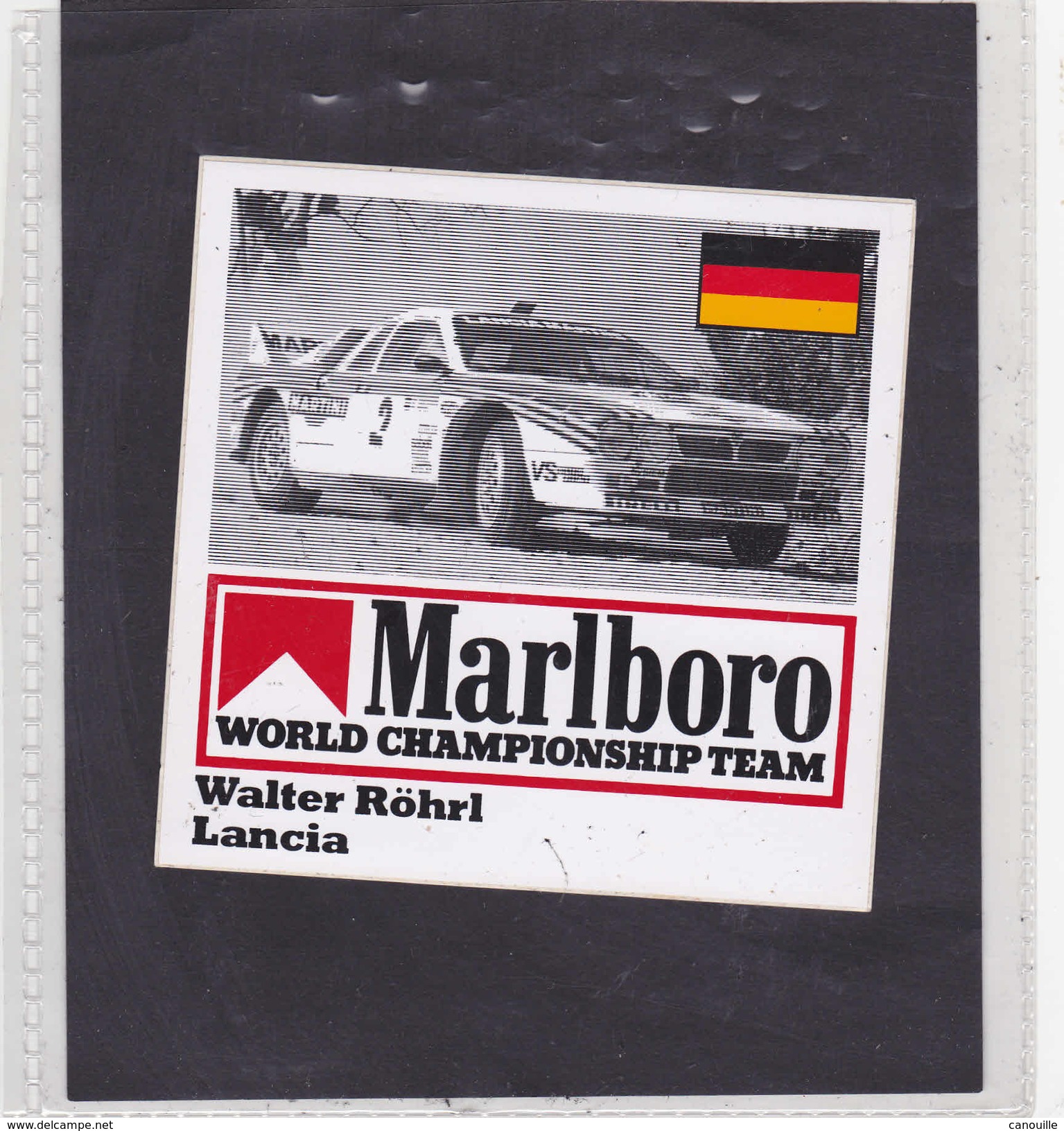 Sticker Marlboro Walter Röhrl - Lancia - Car Racing - F1