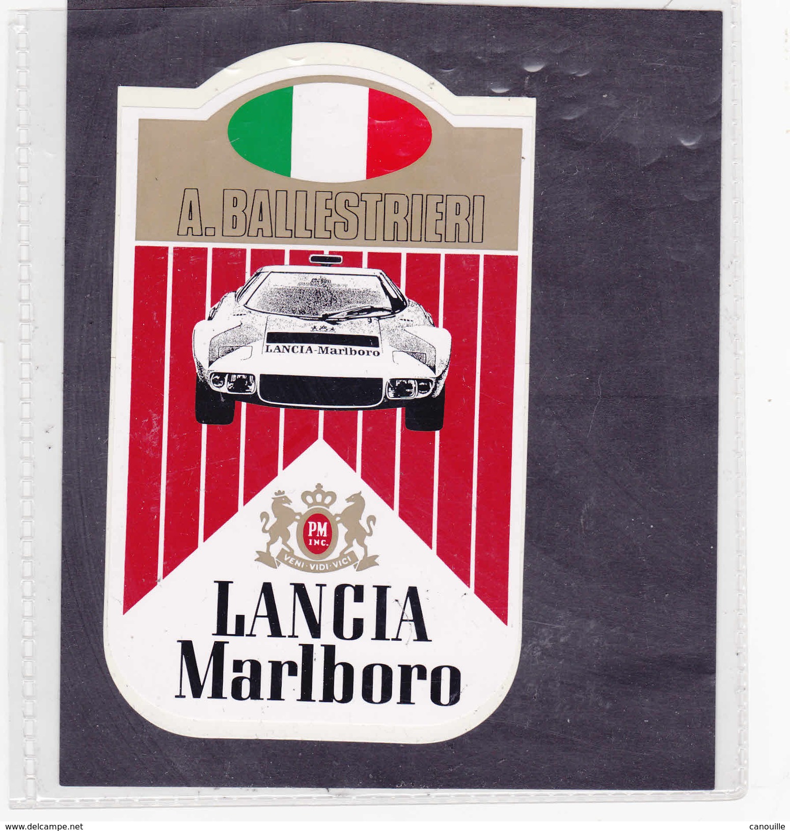 Sticker Marlboro A. Ballestrieri Lancia - Automobilismo - F1
