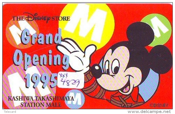 Télécarte NEUVE JAPON * 110-168917 * DISNEY STORE (4829) PHONECARD MINT JAPAN * Telefonkarte * GRAND OPENING * - Disney