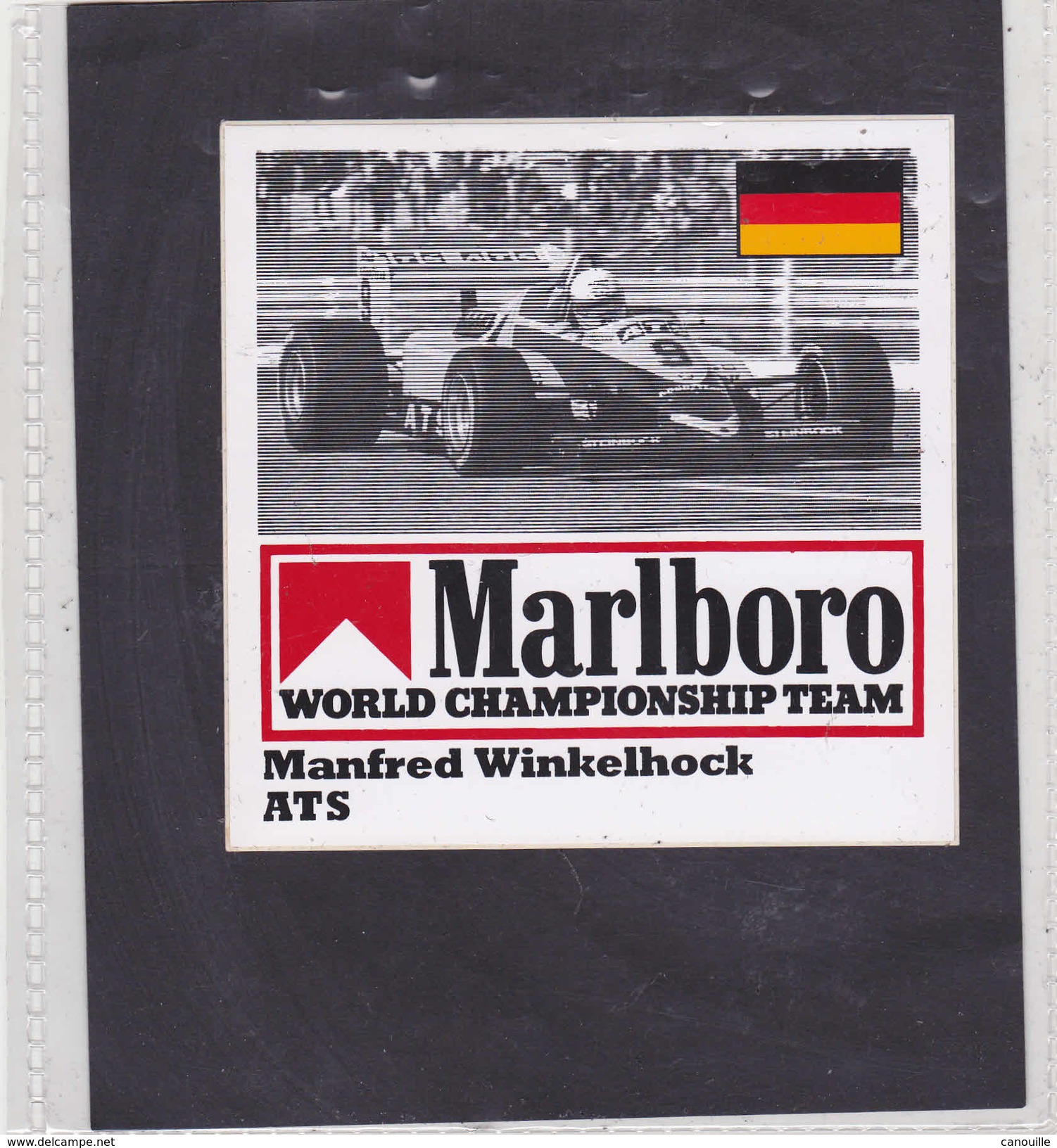 Sticker Marlboro M. Winkelhock - ATS - Car Racing - F1