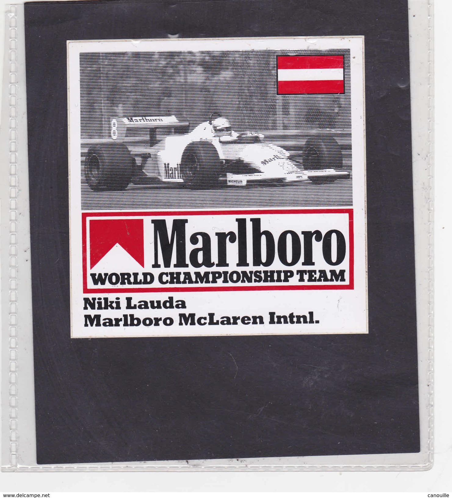 Sticker Marlboro Niki Lauda - Marlboro Mc Laren - Car Racing - F1