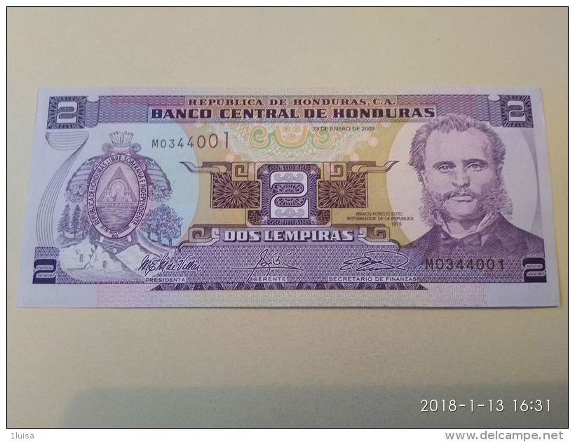 2 Lempiras 2014 - Honduras