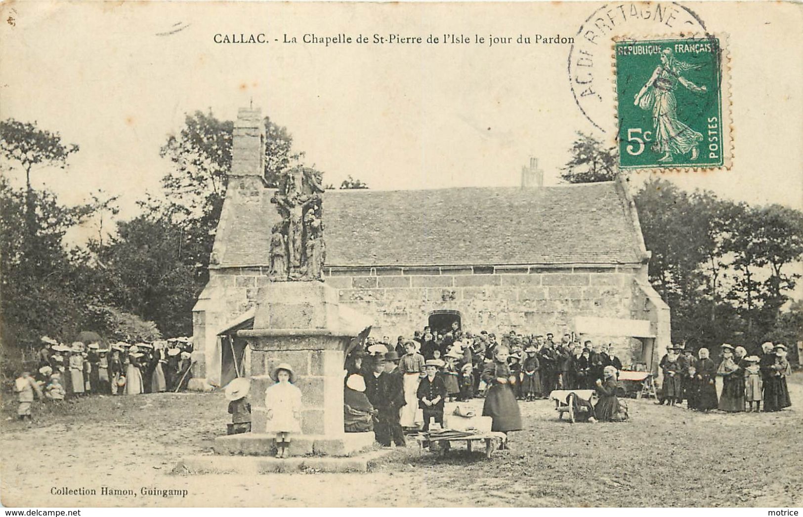 CALLAC - La Chapelle De Saint Pierre De L'isle Le Jour De Pardon. - Callac