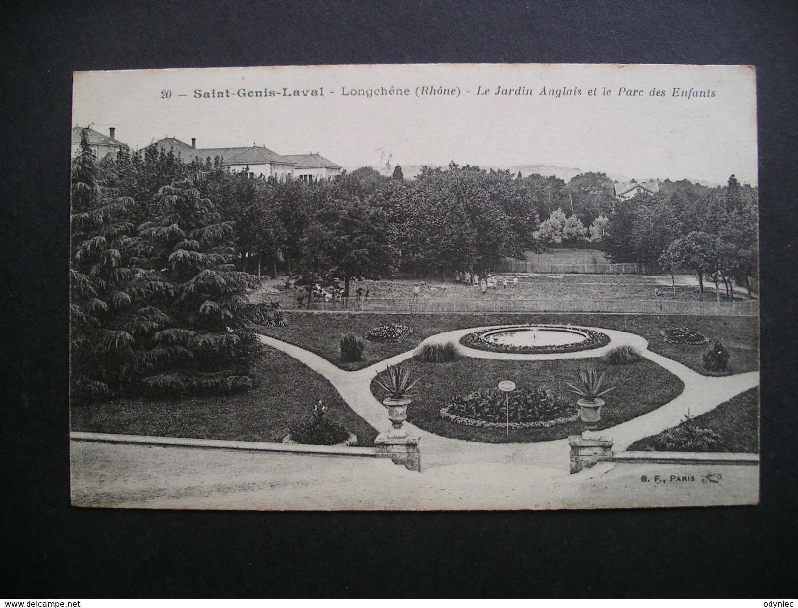 Saint-Genis-Laval-Longchene(Rhone)-Le Jardin Anglais Et Le Parc Des Enfants 1917 - Autres & Non Classés