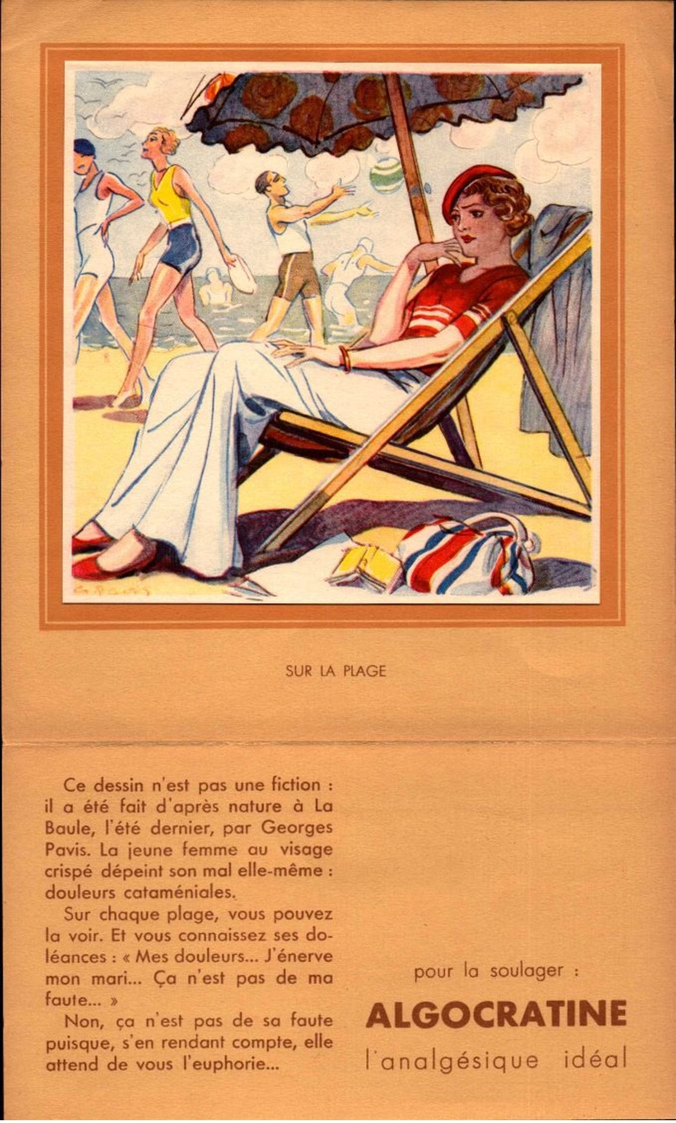 Lot De 8 Publicités Anciennes - Algocratine Analgésique - Scènes De La Vie D'une Femme - R/V - Bill-826 - Publicités