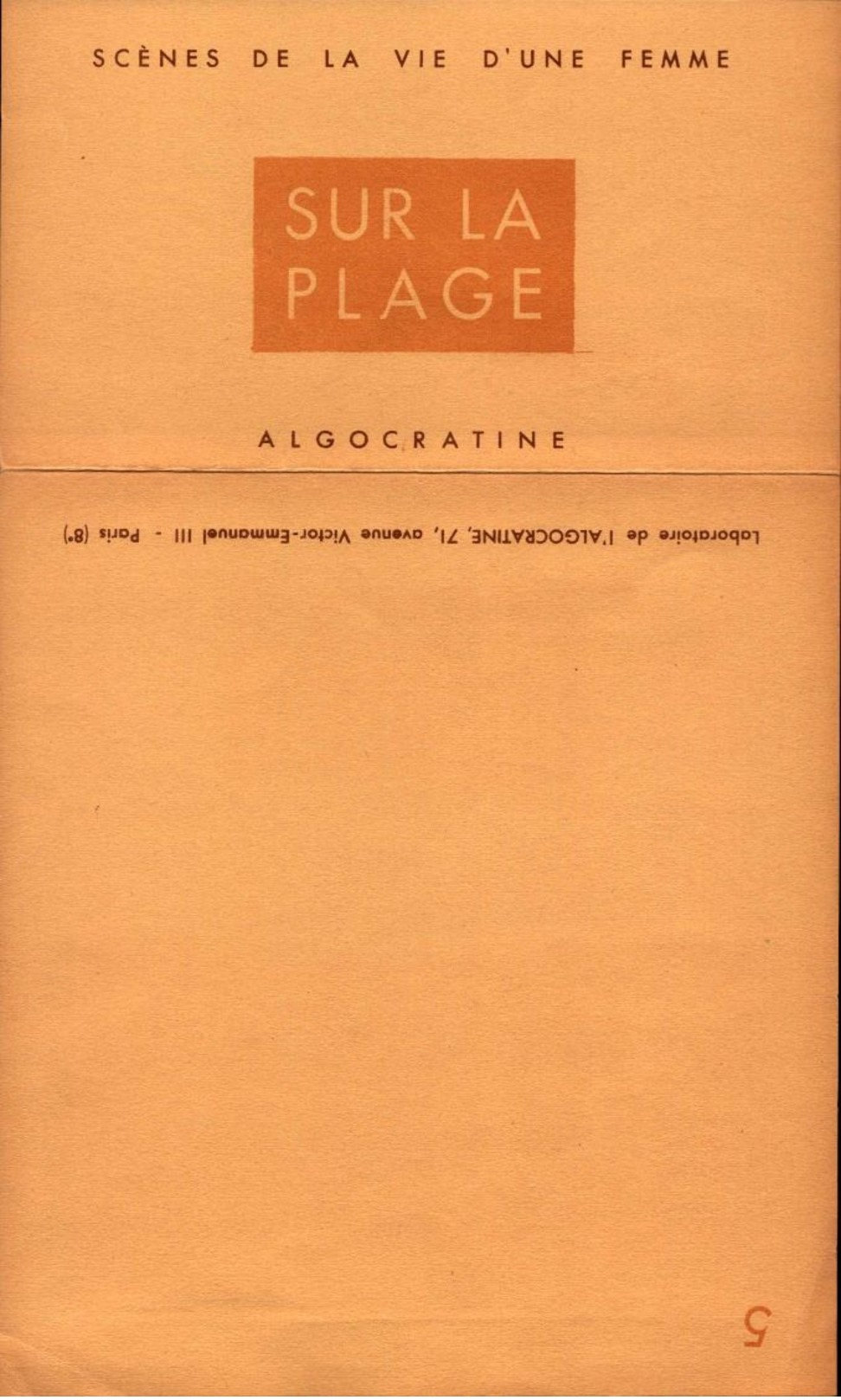 Lot De 8 Publicités Anciennes - Algocratine Analgésique - Scènes De La Vie D'une Femme - R/V - Bill-826 - Publicités