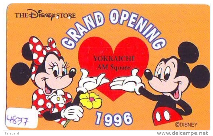 Télécarte  JAPON * 110-174506 * DISNEY STORE (4837) PHONECARD JAPAN * Telefonkarte * GRAND OPENING - Disney