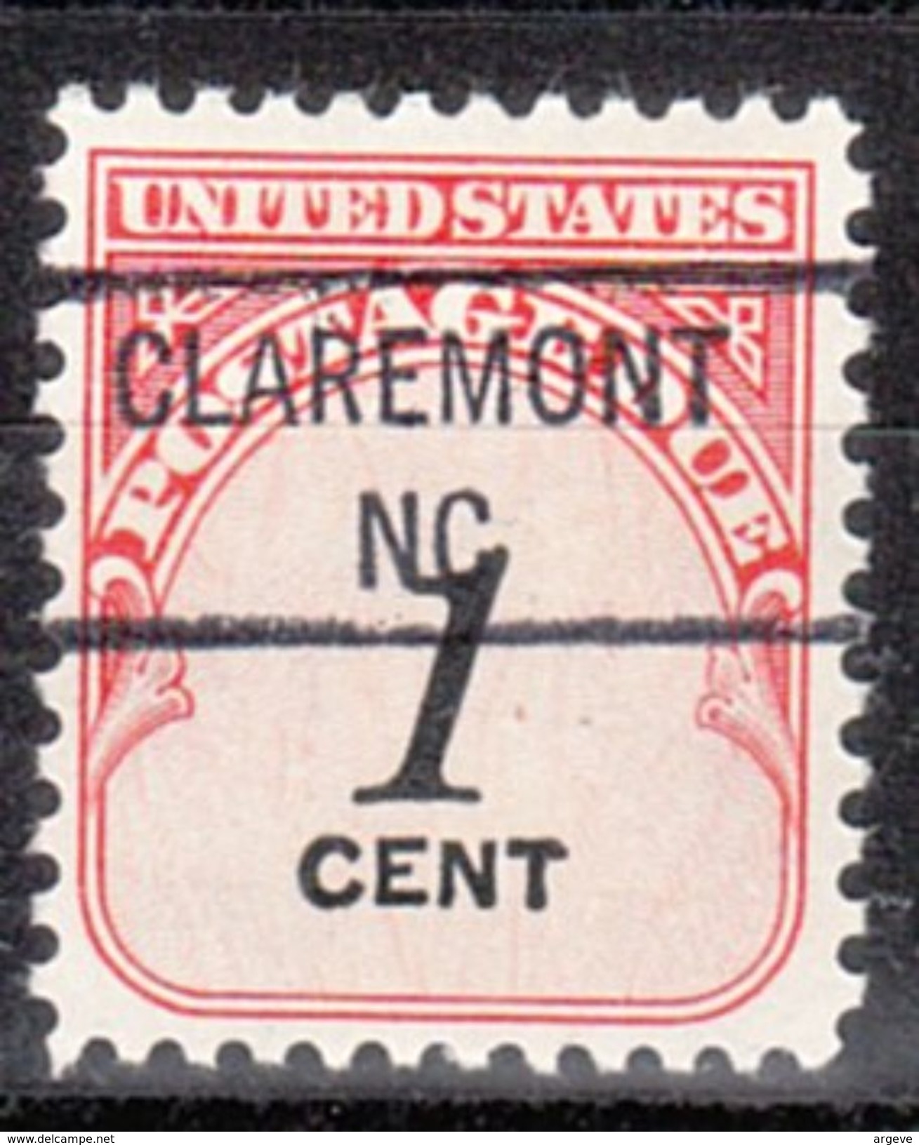 USA Precancel Vorausentwertung Preo, Locals North Carolina, Claremont 841 - Vorausentwertungen