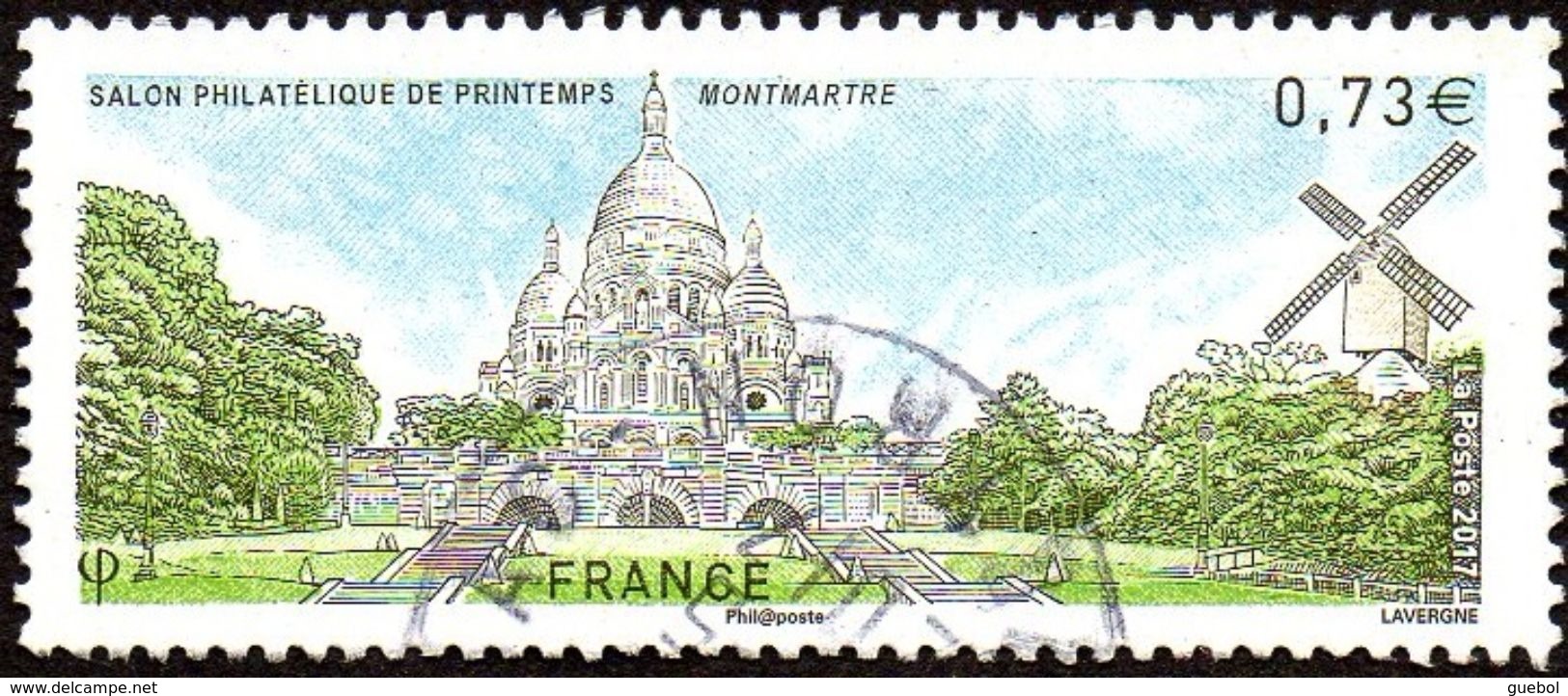 Oblitération Cachet à Date Sur Timbre De France N° 5124 Paris - Butte Montmartre -> Sacré Coeur, Moulin - Oblitérés