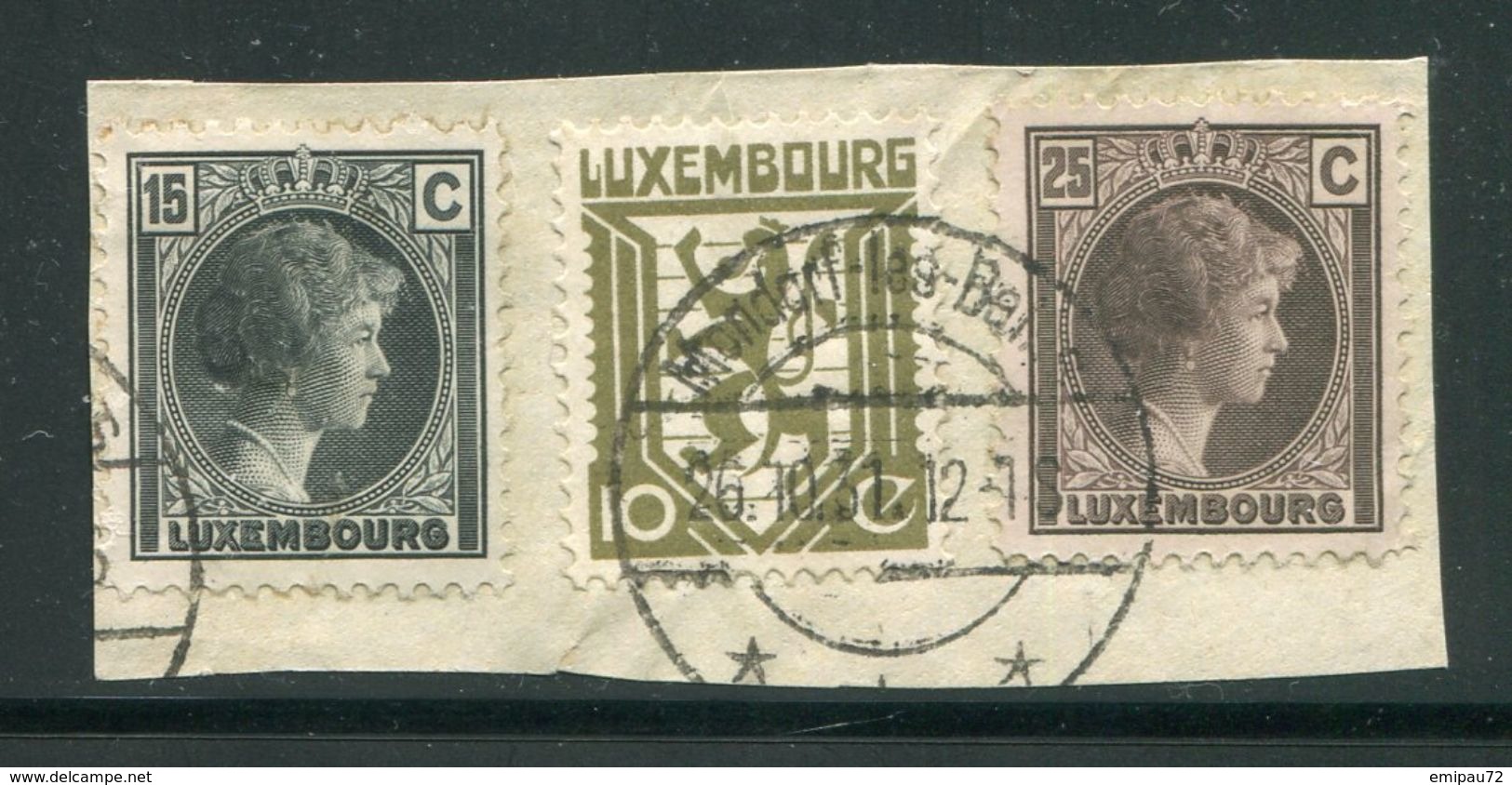 LUXEMBOURG- Y&T N°219, 168, 232- Oblitérés Sur Fragment - Other & Unclassified