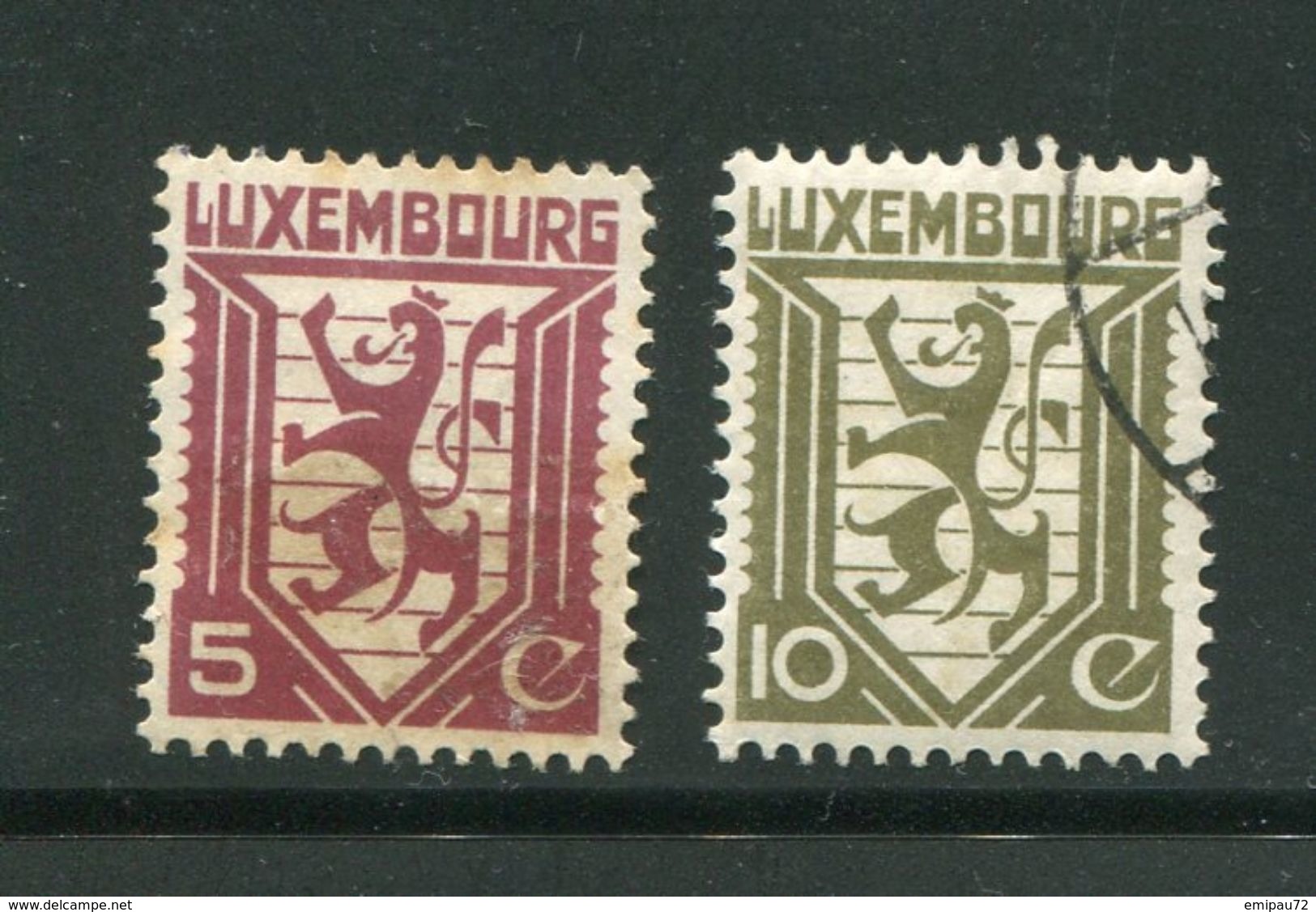 LUXEMBOURG- Y&T N°232 Et 232- Oblitérés - Oblitérés