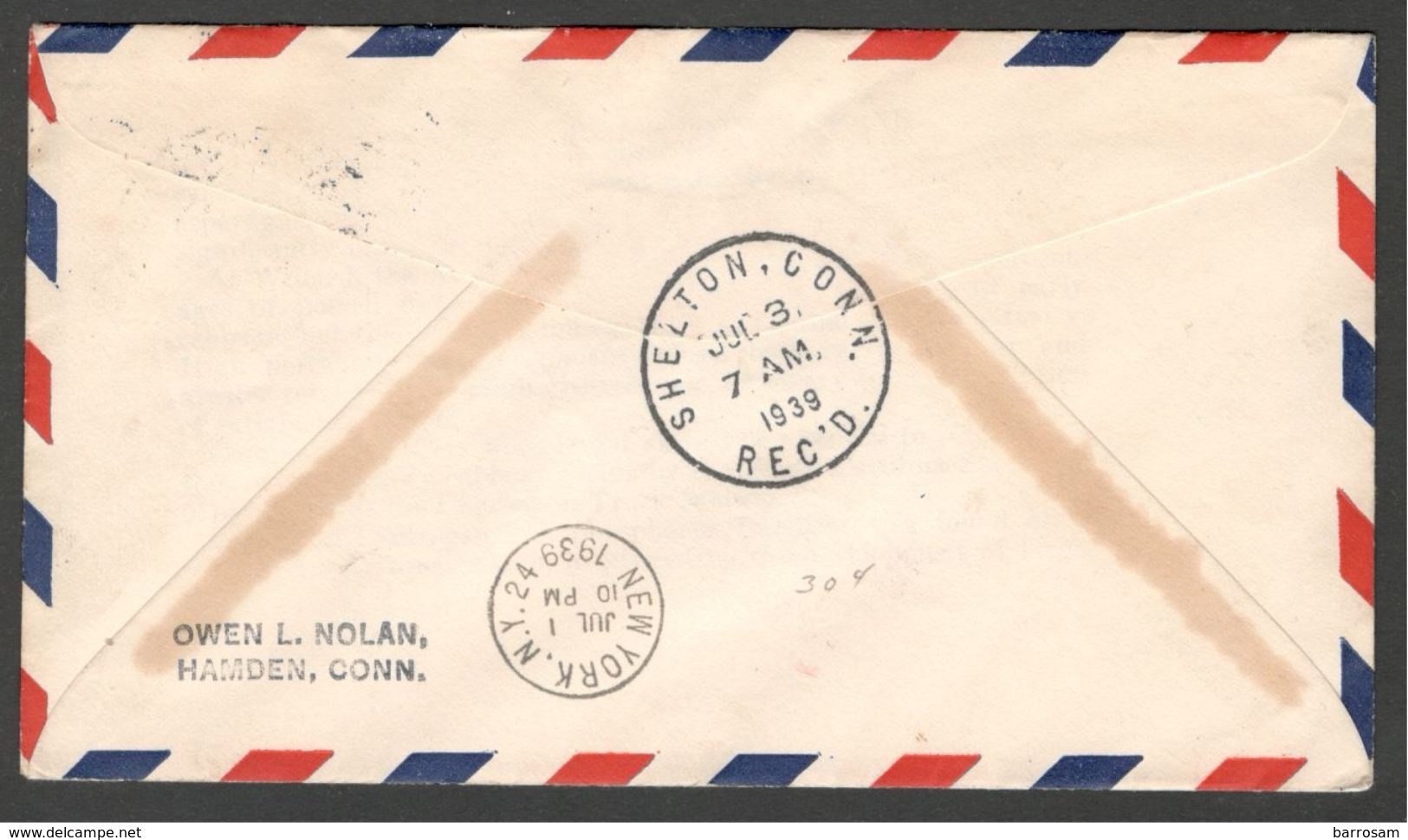 Ireland1939:FIRST FLIGHT(  Michel 51A,45A) - Airmail