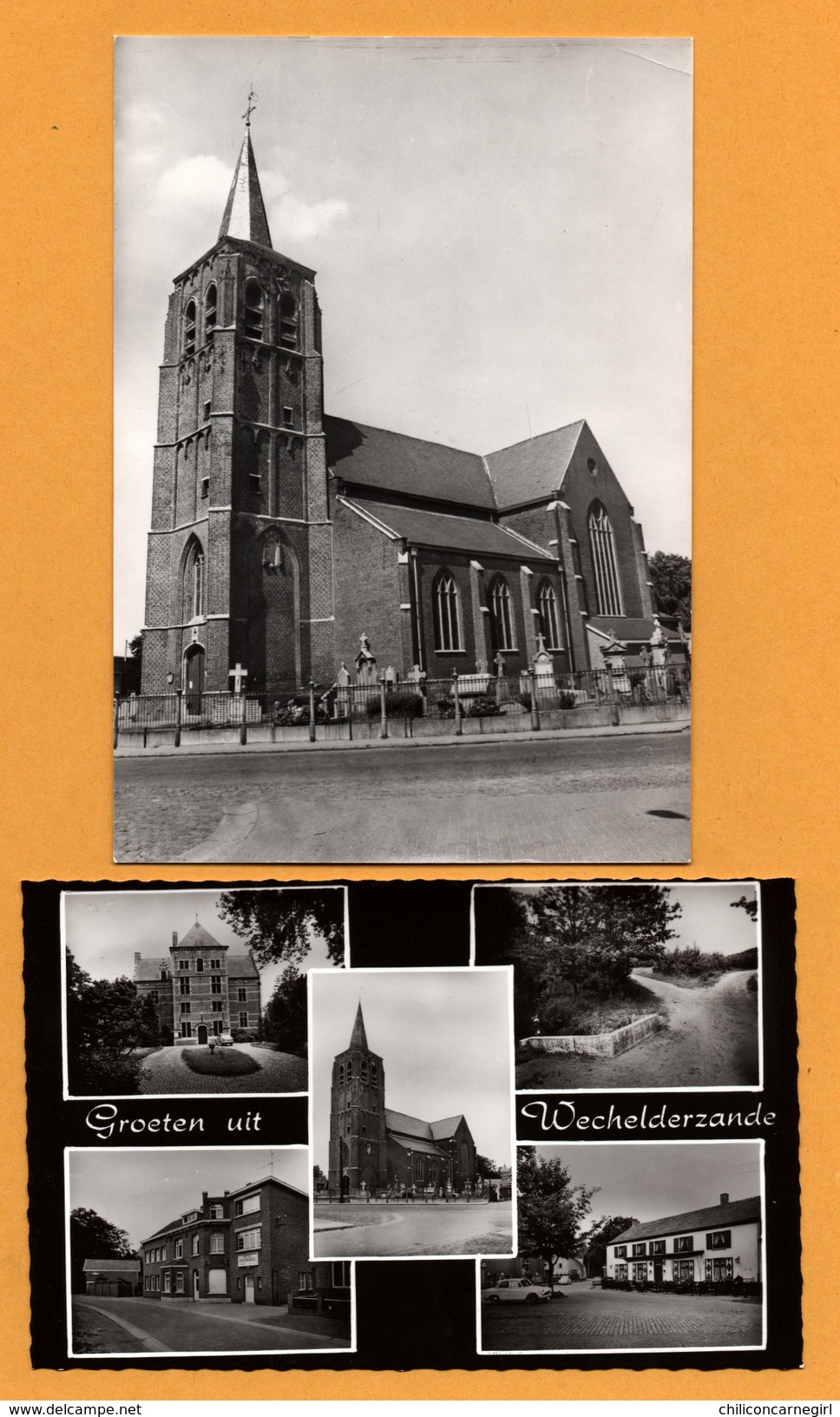 2 Cp - Wechelderzande - Kerk - Groeten Uit Wechelderzande - E.V.E.A. - Multivues - Vieille Voiture - HUIS MECHIELSEN - Lille