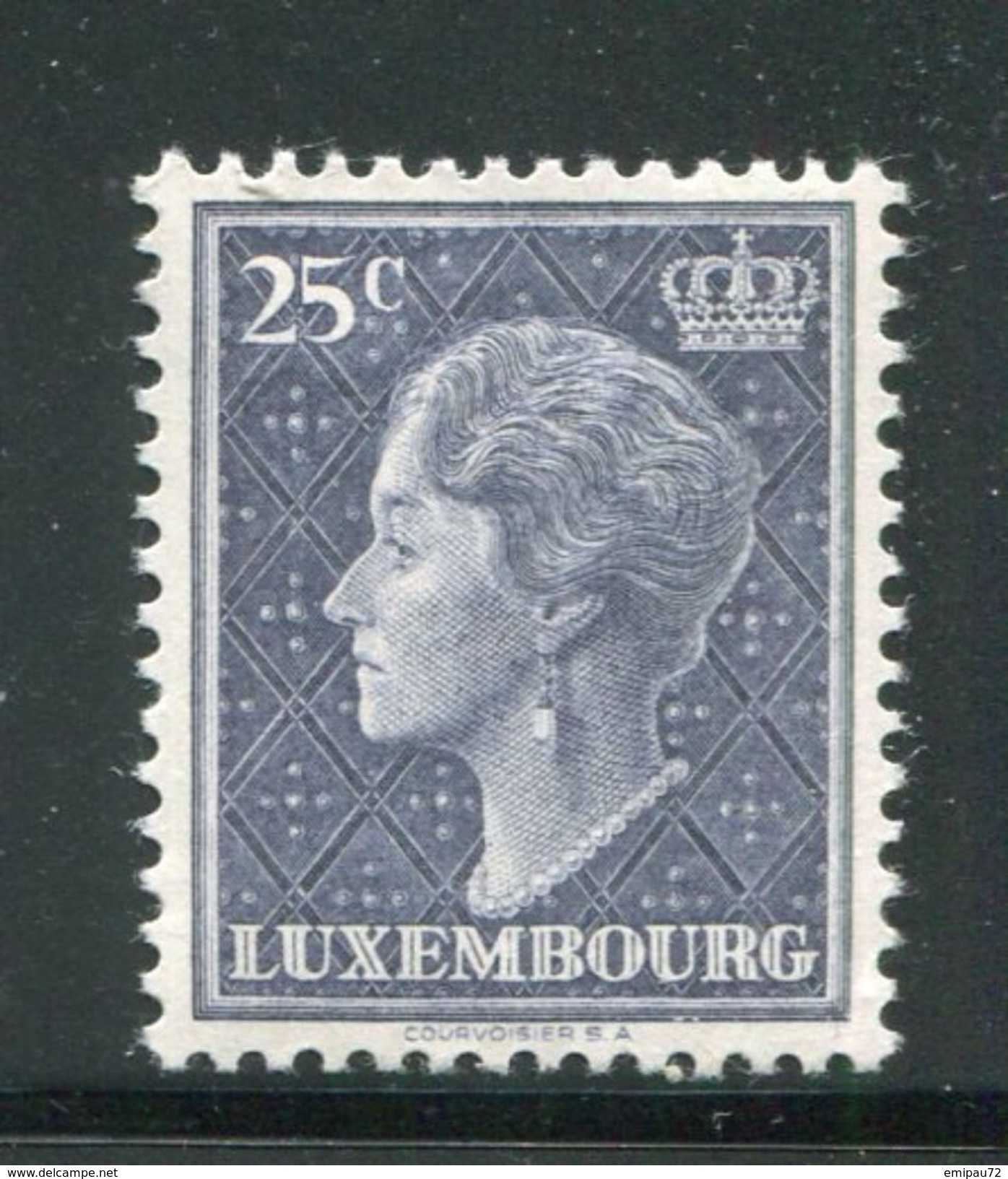 LUXEMBOURG- Y&T N°415- Neuf Avec Charnière * - 1948-58 Charlotte Left-hand Side