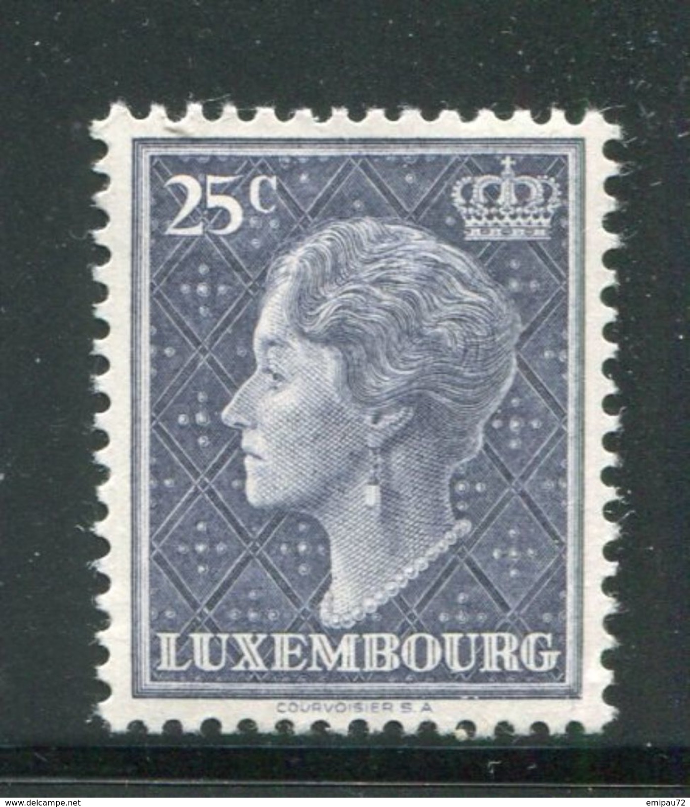 LUXEMBOURG- Y&T N°415- Neuf Avec Charnière * - 1948-58 Charlotte Linksprofil