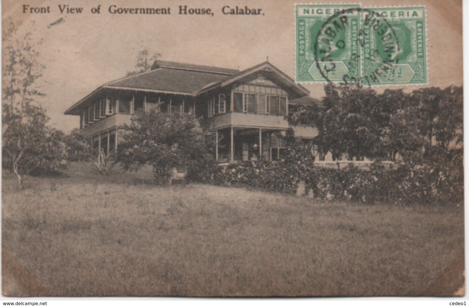 NIGERIA  FRONT VIEW OF GOVERNMENT HOUSE CALABAR - Nigeria