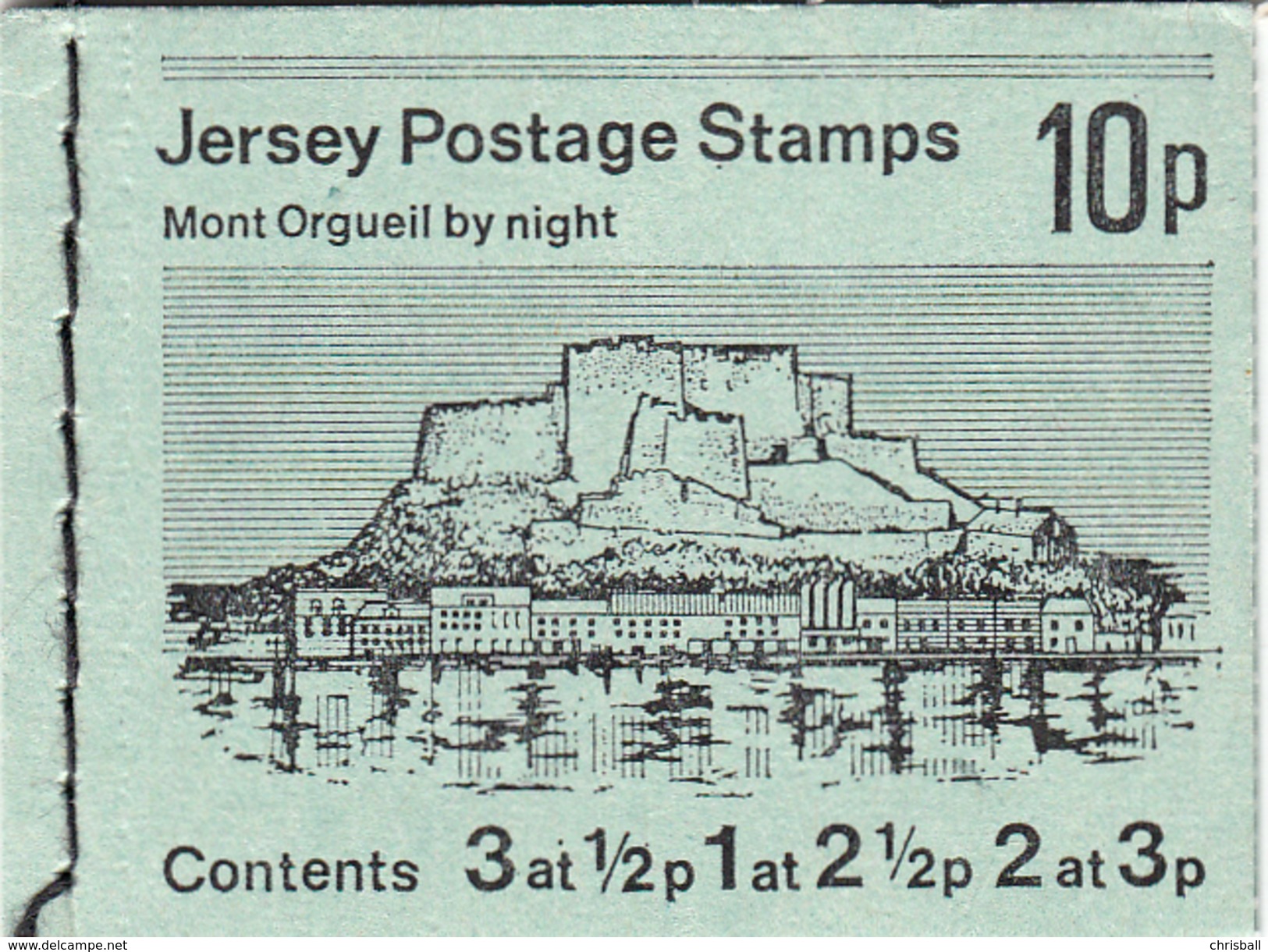 Jersey (B11) 10p Stitched Booklet  - Un/Mint NHM - Jersey