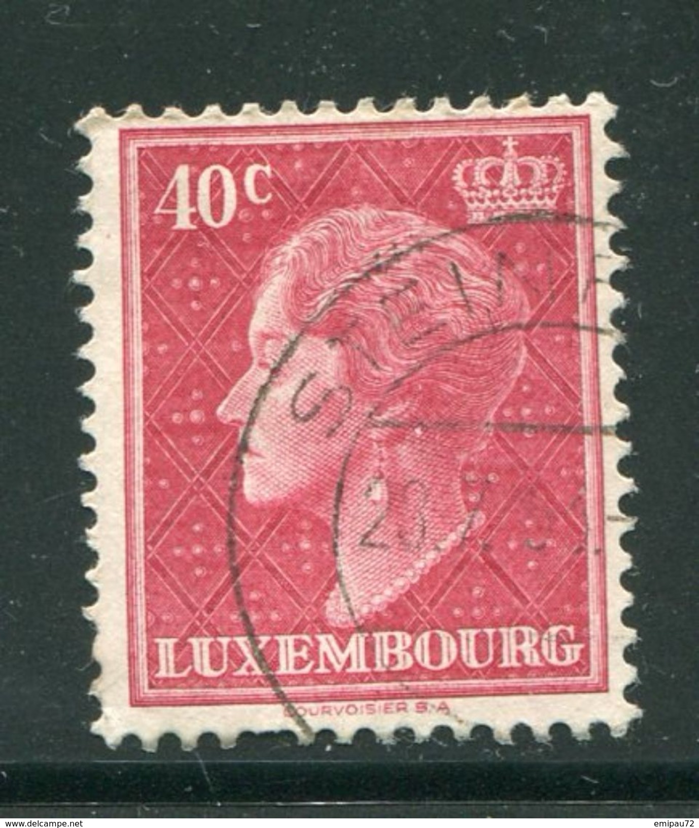 LUXEMBOURG- Y&T N°415A- Oblitéré - 1948-58 Charlotte De Profil à Gauche