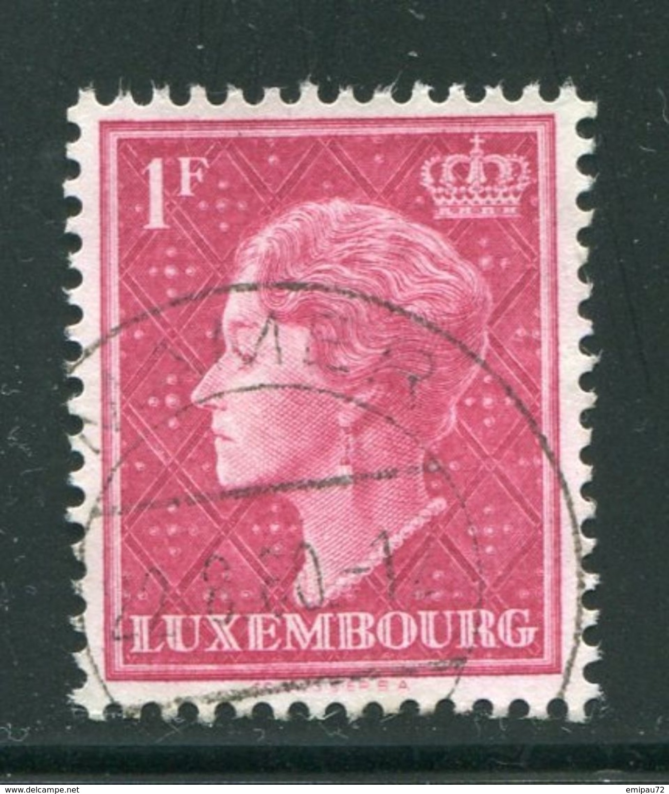 LUXEMBOURG- Y&T N°418- Oblitéré - 1948-58 Charlotte Di Profilo Sinistro