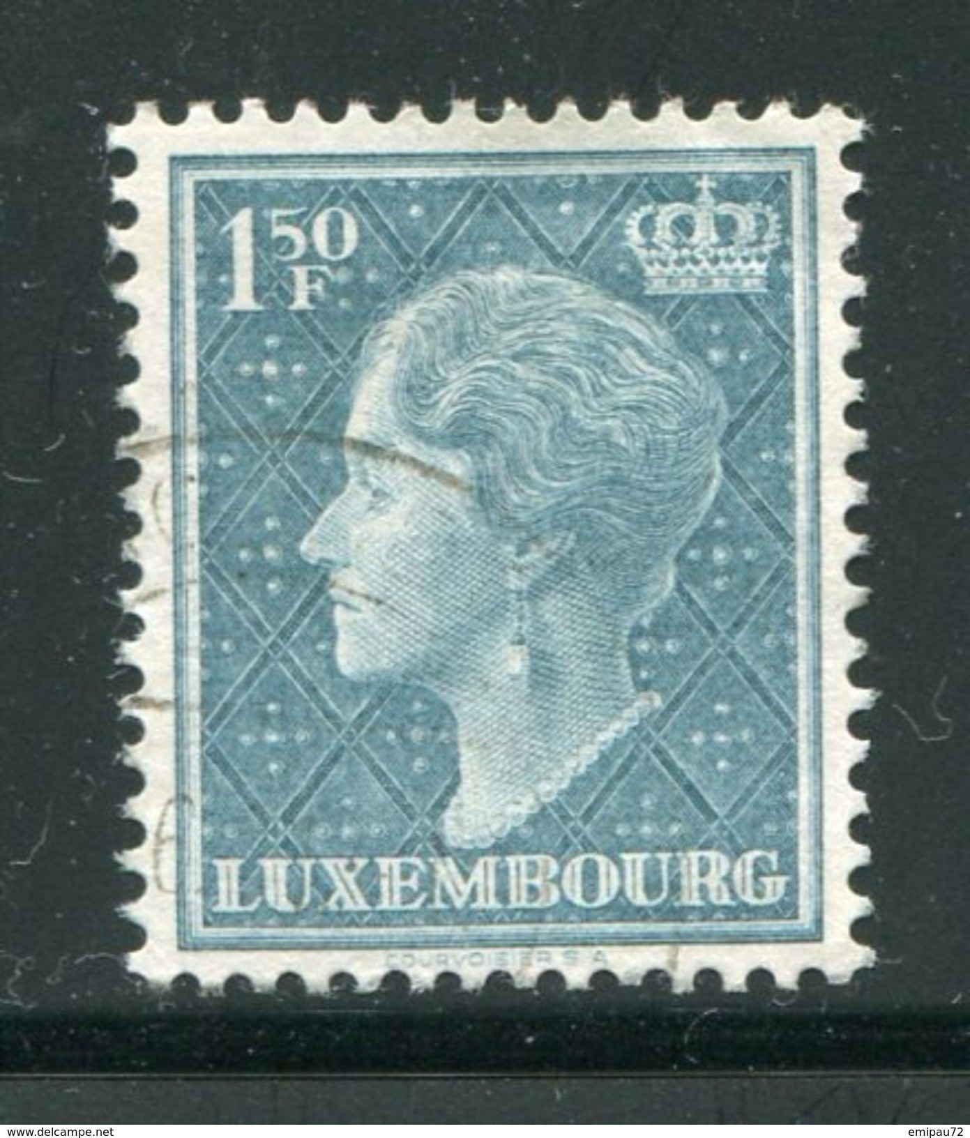 LUXEMBOURG- Y&T N°419- Oblitéré - 1948-58 Charlotte Di Profilo Sinistro