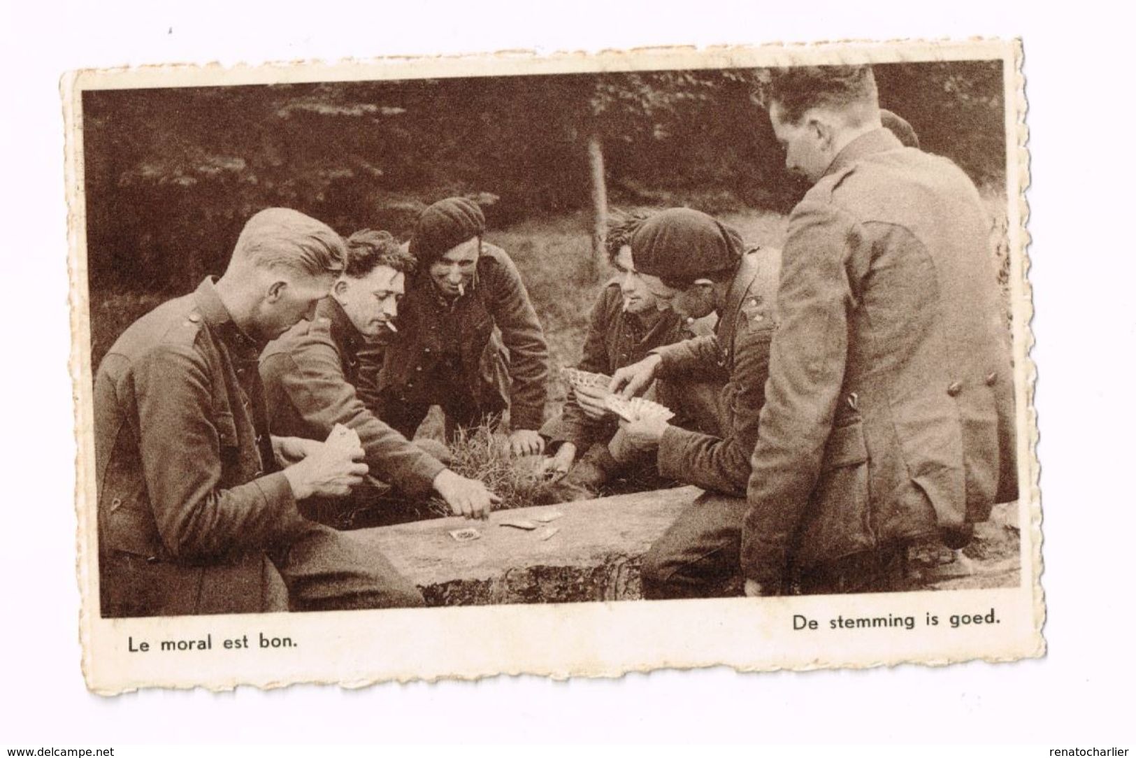 L'Armée Belge En Campagne..Le Moral Est Bon.Expédié En Franchise Militaire à Tienen - Guerre 1939-45