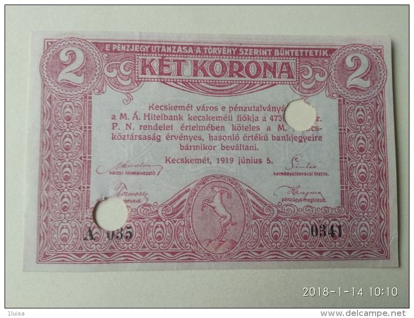 2 Korona 1919 - Ungheria