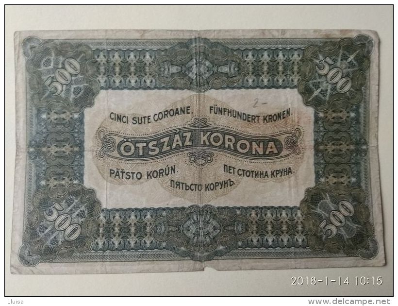 500 Korona  1920 - Ungheria