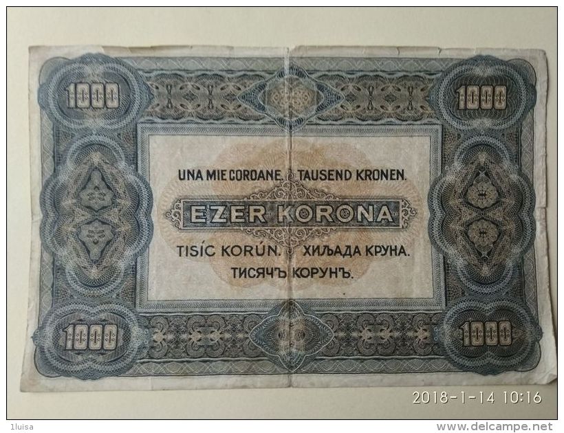 1000 Korona  1920 - Ungheria