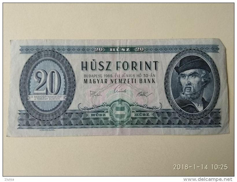 20 Fiorint 1969 - Ungheria