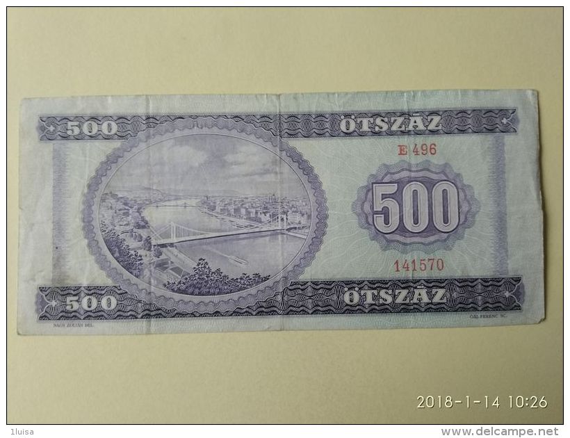 500 Fiorint 1969 - Ungheria